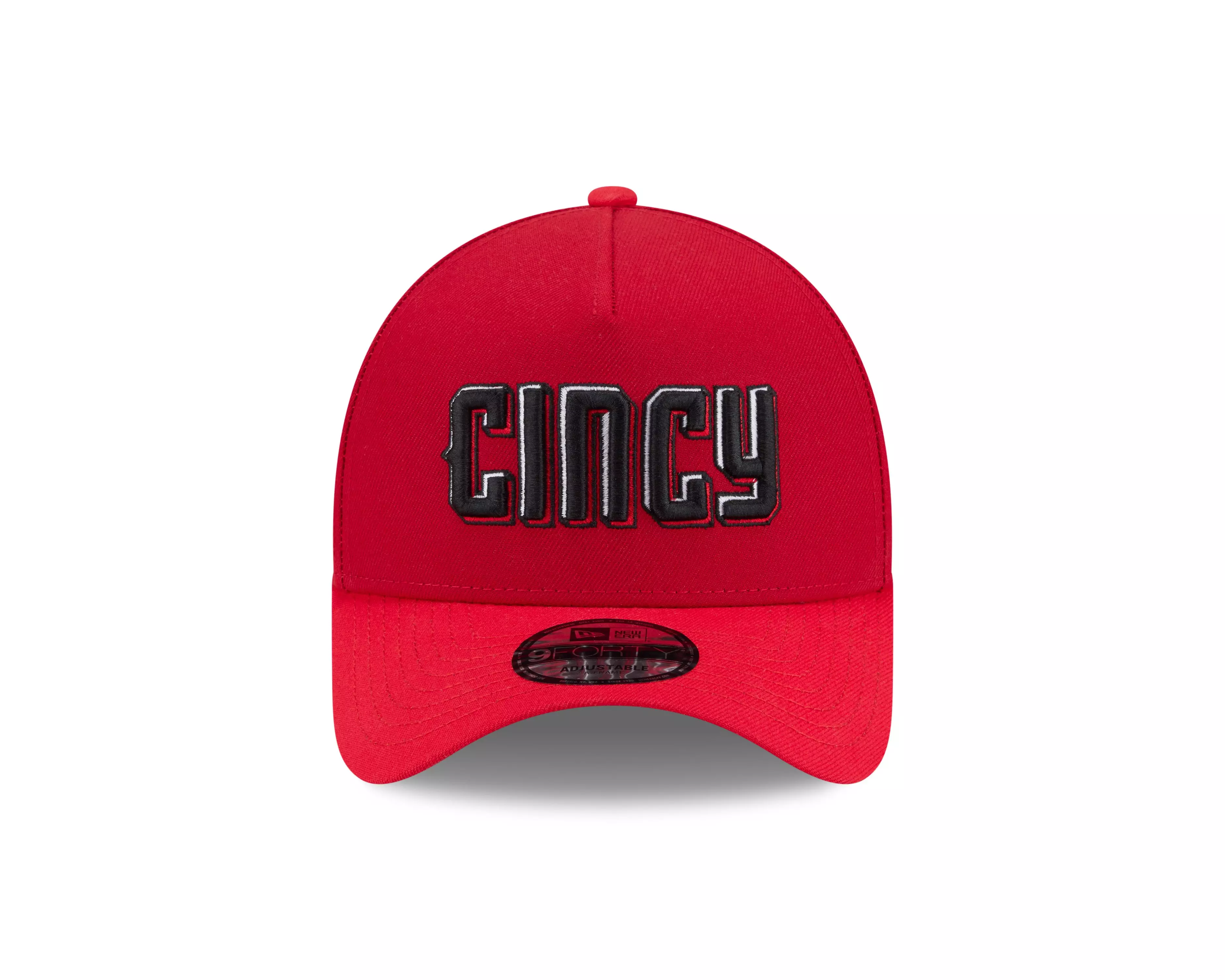 New Era Cincinnati Reds 9FORTY A-Frame City Connect Snapback Hat - Red - RED