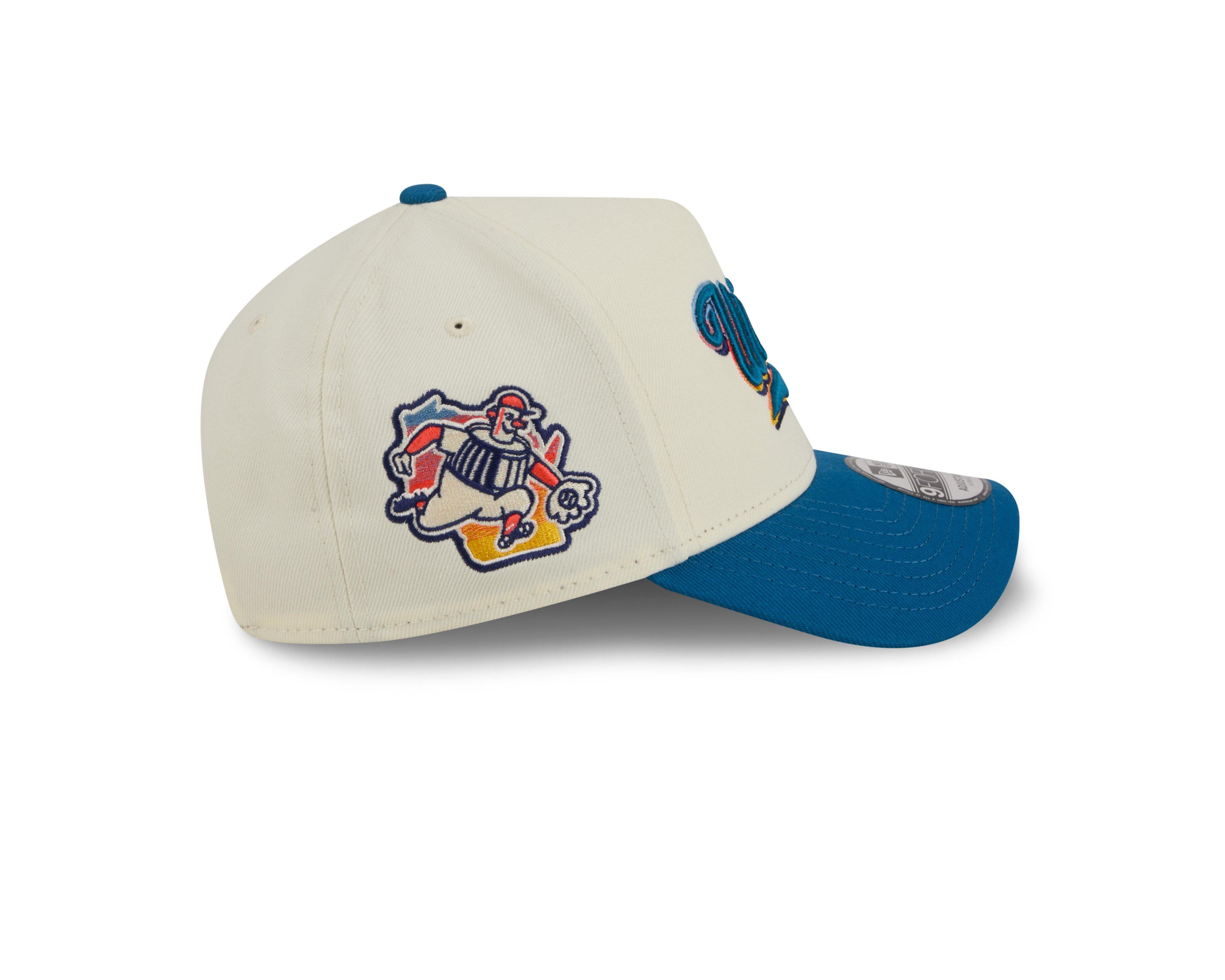 New Era Milwaukee Brewers 9FORTY A-Frame City Connect Snapback Hat - Blue - BLUE Thumbnail View 6