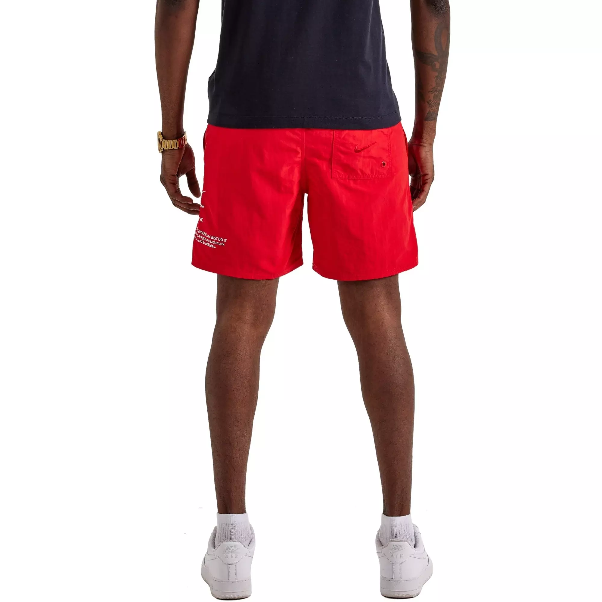 Nike Men's Swim Breaker 7" Volley Shorts-Red - RED
