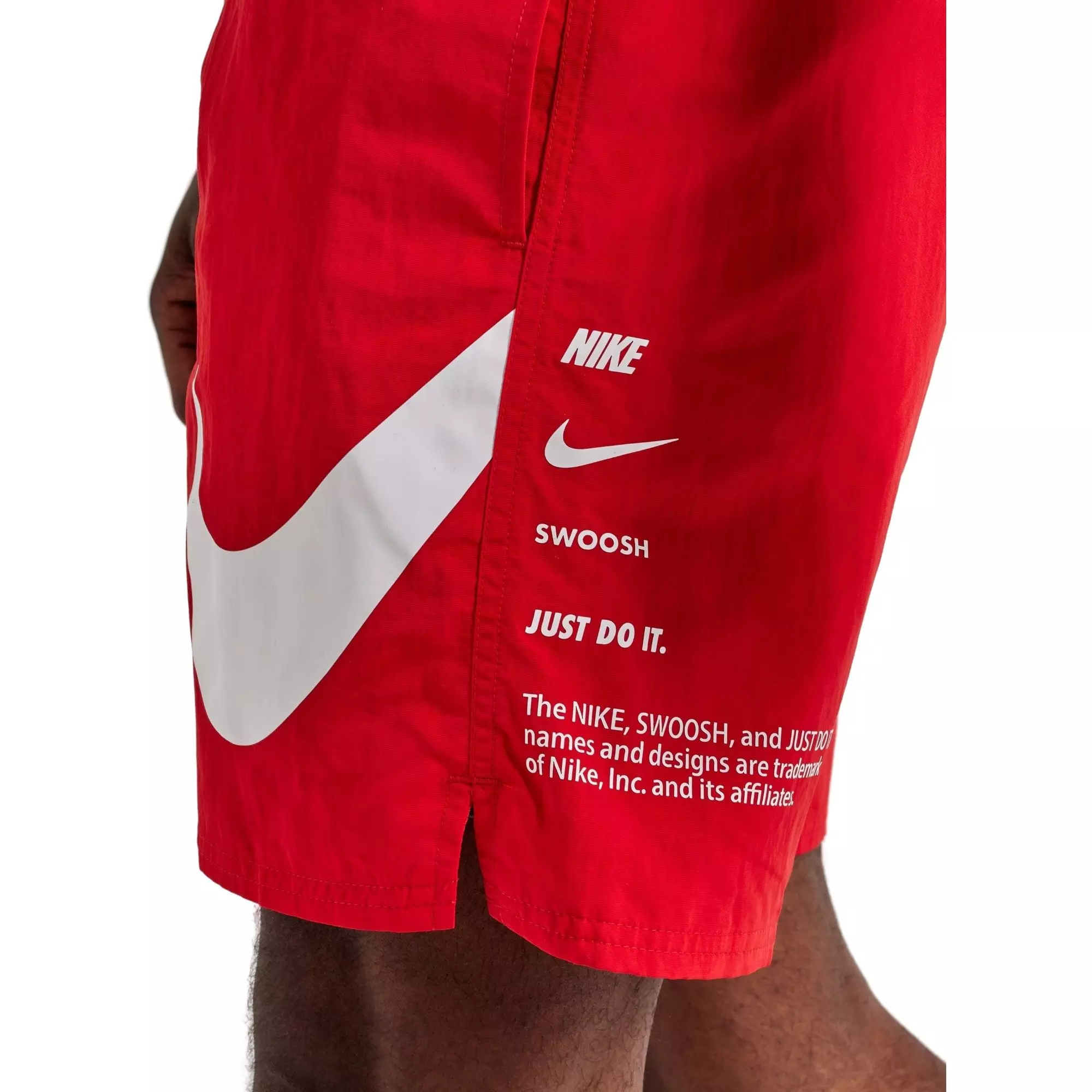 Nike Men's Swim Breaker 7" Volley Shorts-Red - RED