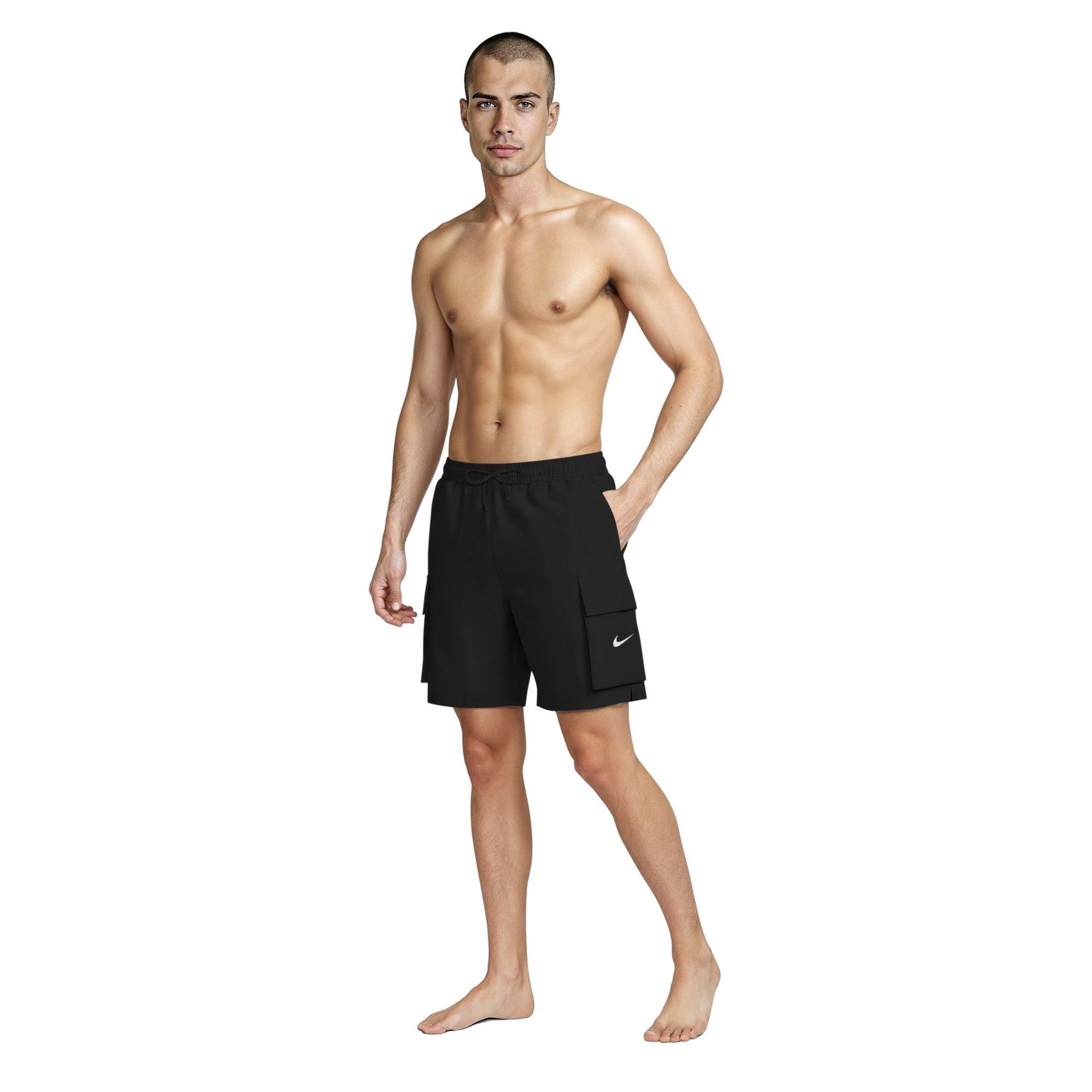 Nike Men's Voyage 7-Inch Premium Shorts - Black - BLACK Thumbnail View 7