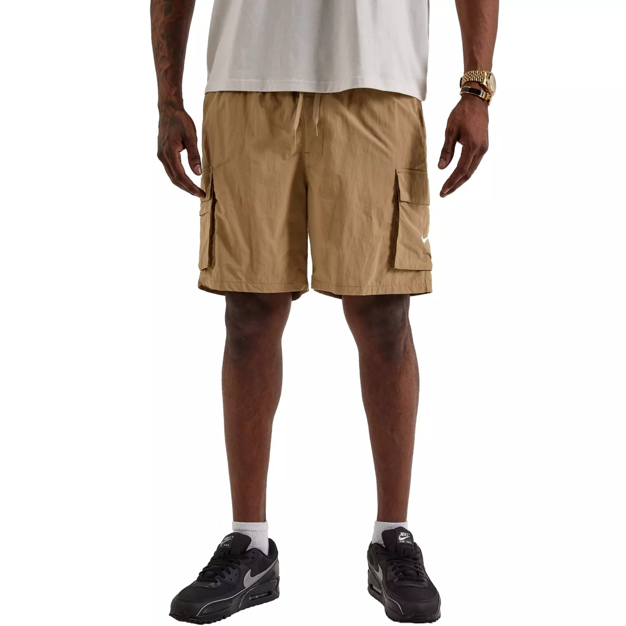 Nike Men's Swim Multi-Pocket Volley Shorts - BEIGE