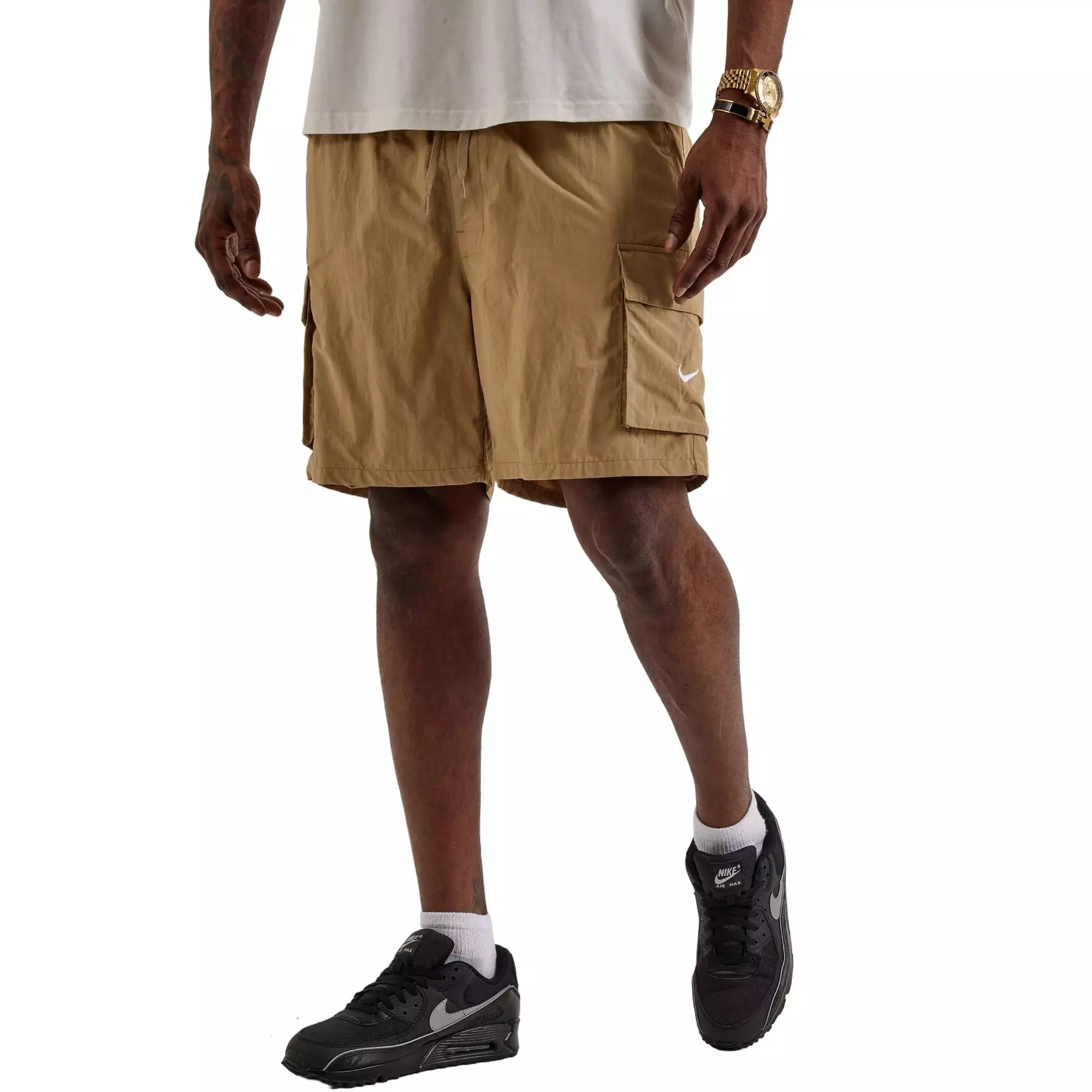 Nike Men's Swim Multi-Pocket Volley Shorts - BEIGE