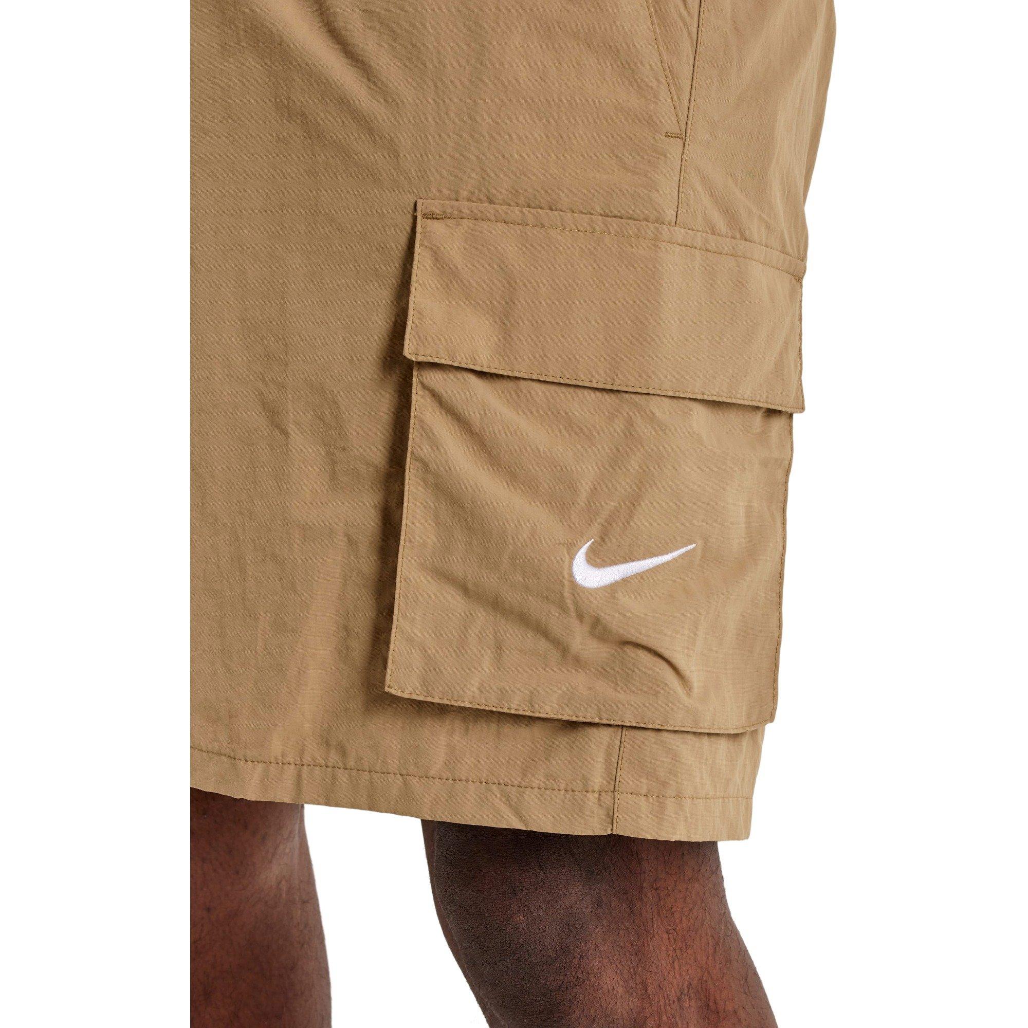 Nike Men's Swim Multi-Pocket Volley Shorts - BEIGE Thumbnail View 4