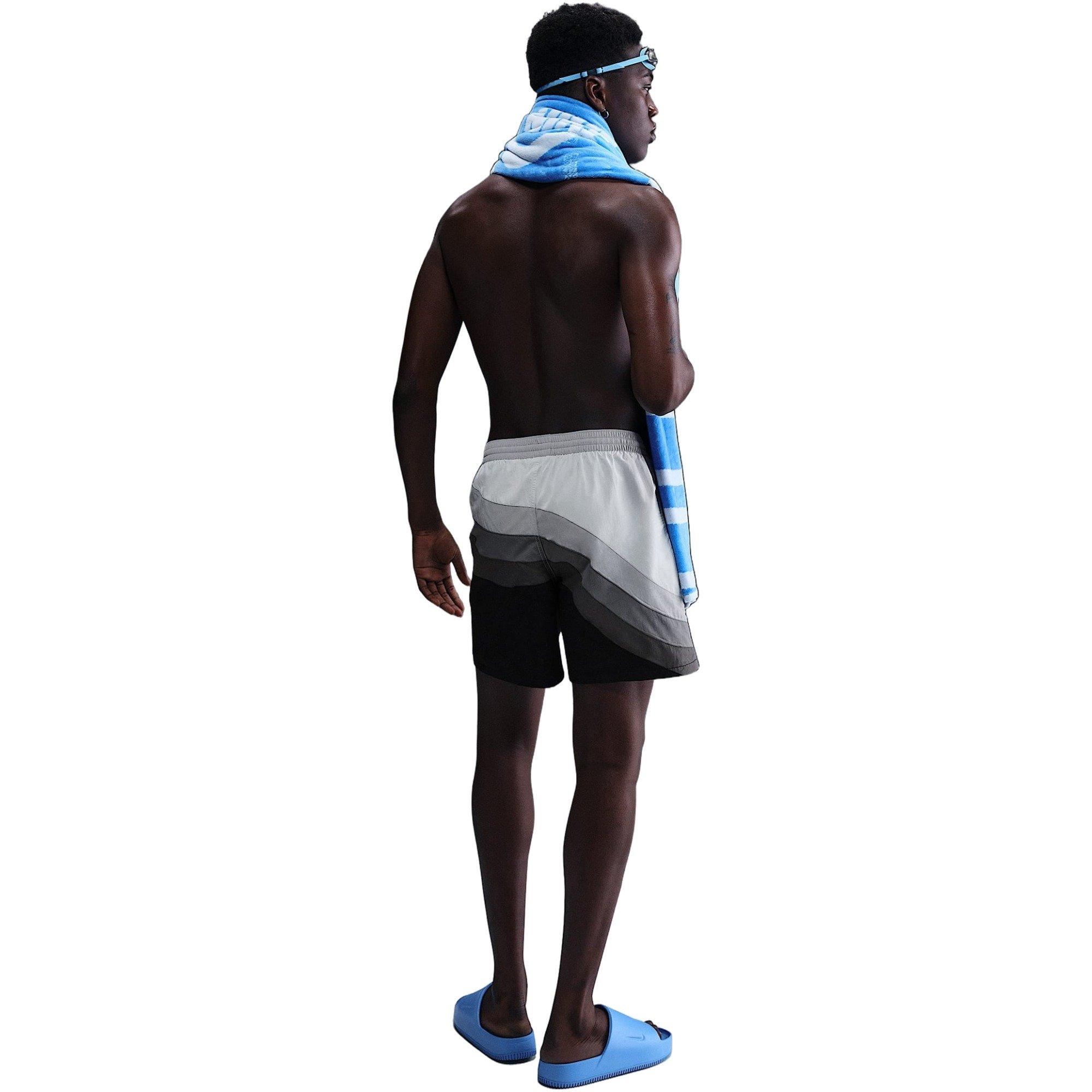 Nike Men's Swim 7" Volley Shorts - BLACK Thumbnail View 2