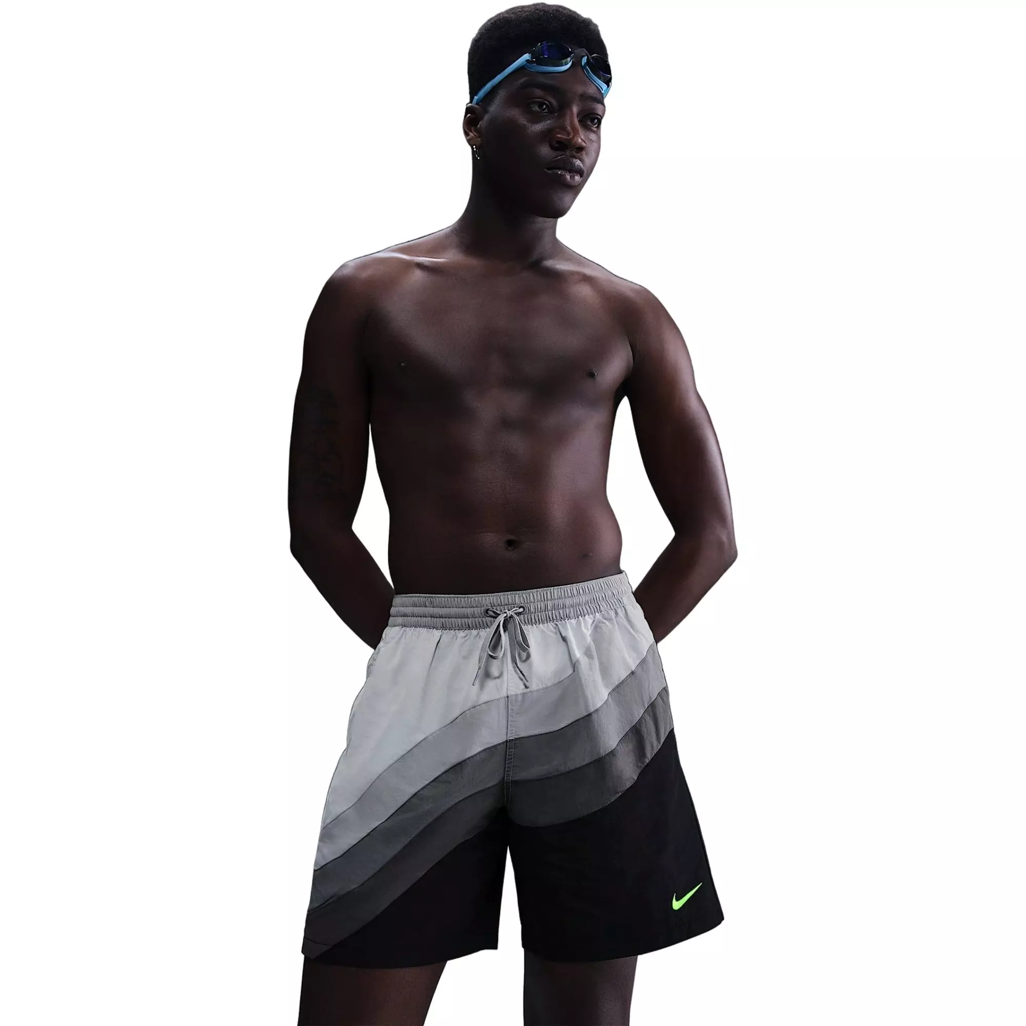 Nike Men's Swim 7" Volley Shorts - BLACK