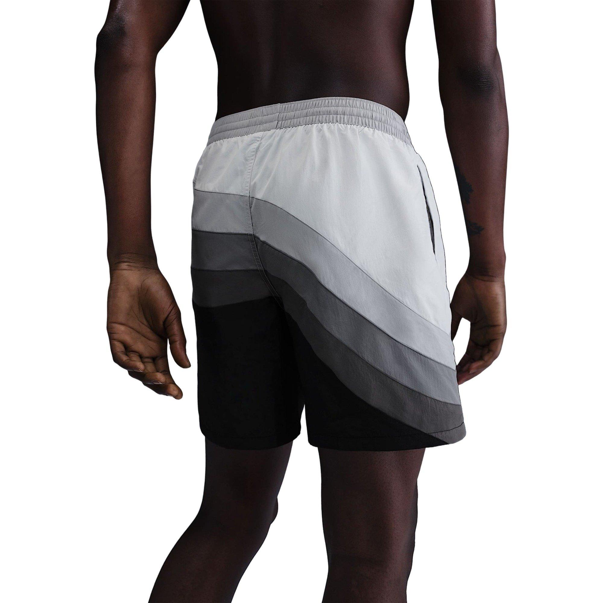 Nike Men's Swim 7" Volley Shorts - BLACK Thumbnail View 4