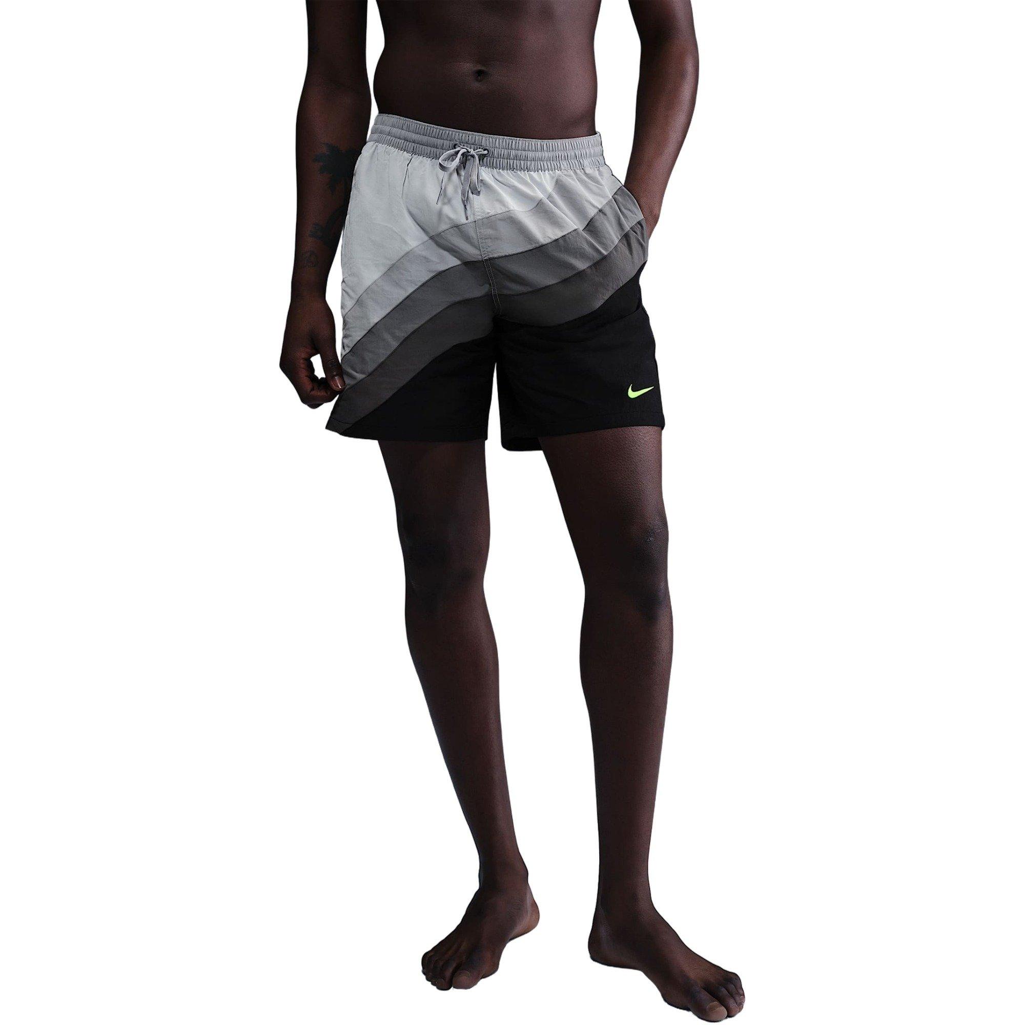 Nike Men's Swim 7" Volley Shorts - BLACK Thumbnail View 5