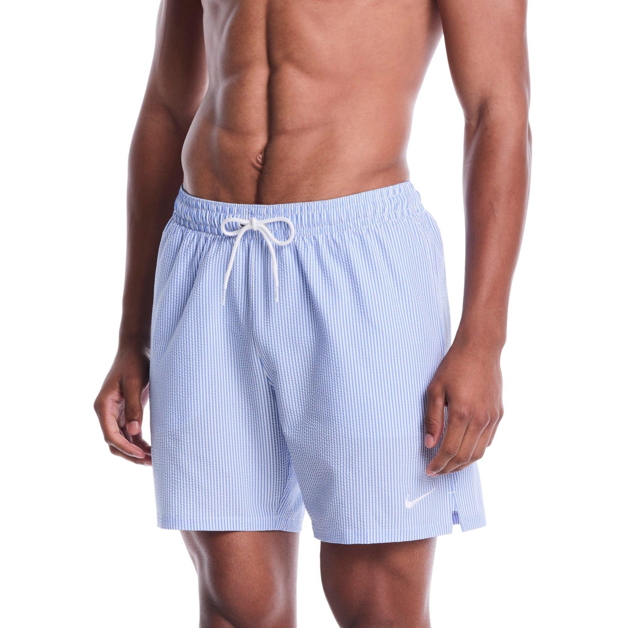 Nike Men's Breaker Ripple 7-Inch Shorts - Blue Crystal/White - BLUE/WHITE Thumbnail View 1