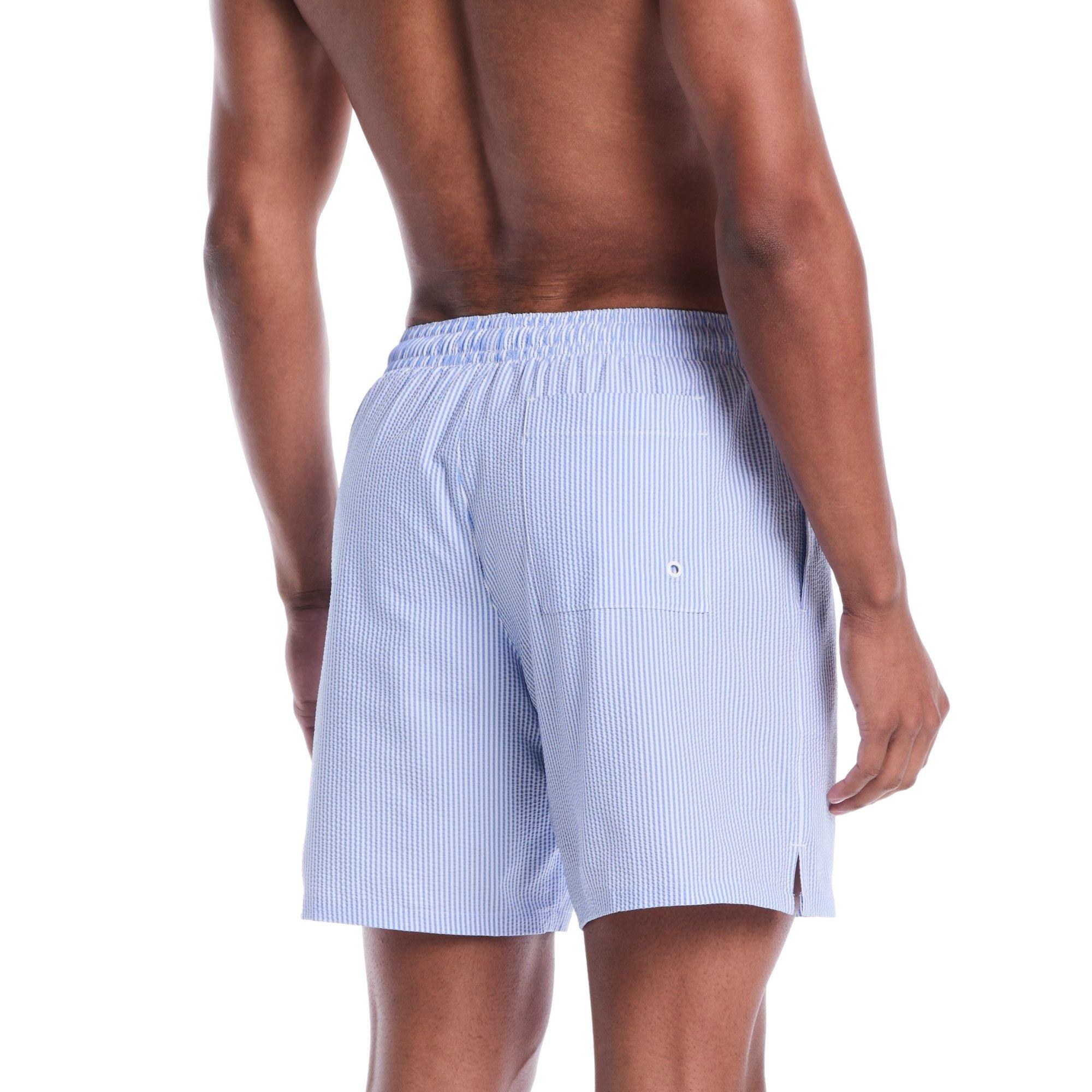 Nike Men's Breaker Ripple 7-Inch Shorts - Blue Crystal/White - BLUE/WHITE Thumbnail View 2