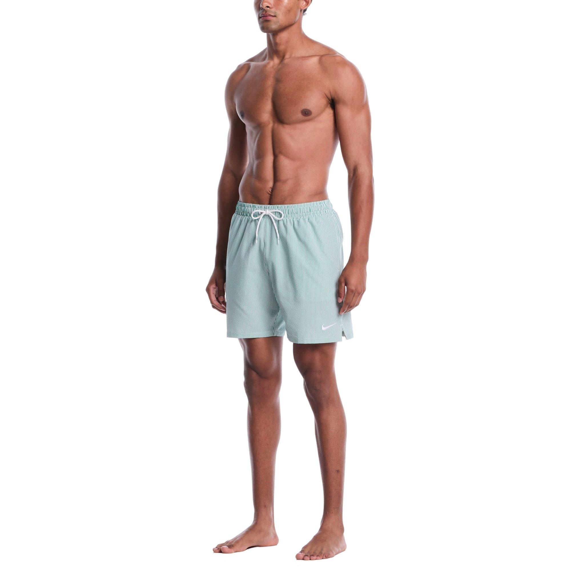 Nike Men's Breaker Ripple 7-Inch Shorts - Malachite/White - GREEN/WHITE Thumbnail View 3