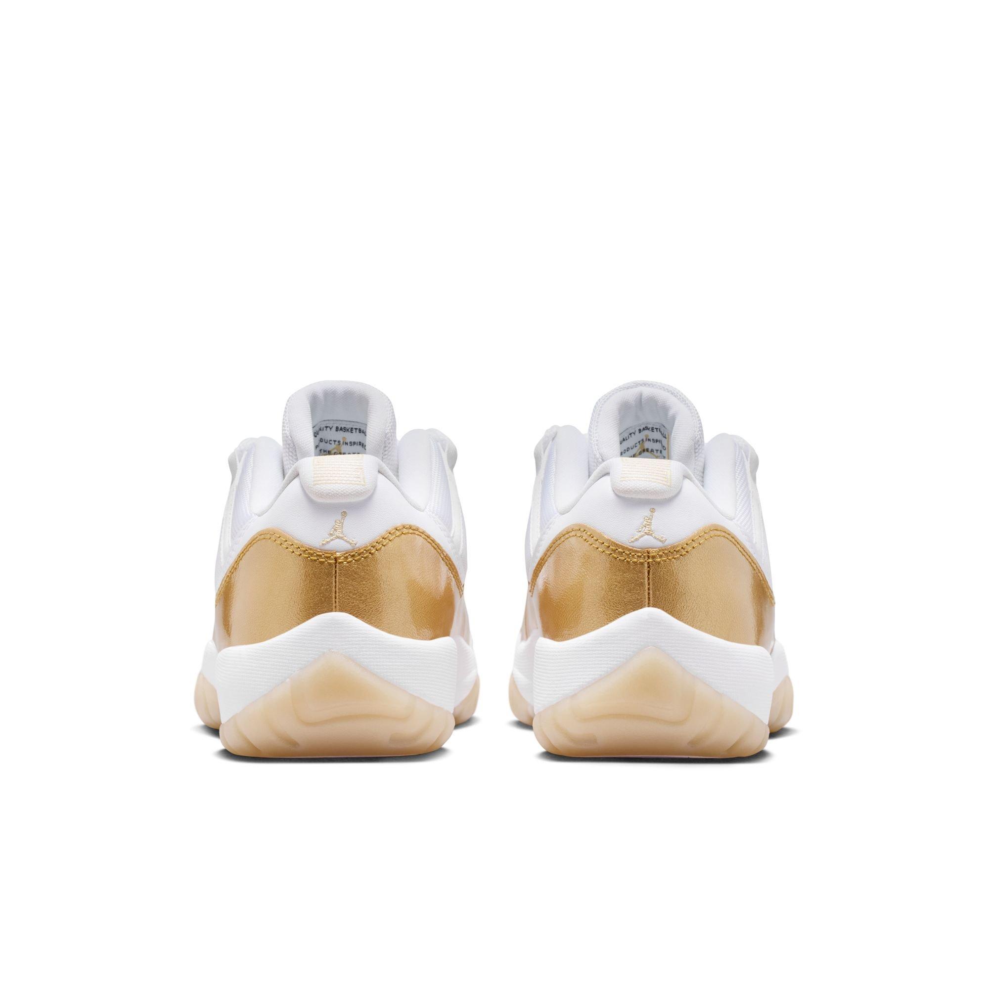 Jordan 11 Retro Low &ldquo;Mother's Day&rdquo; Women's Shoe - WHITE/METALLIC GOLD Thumbnail View 9