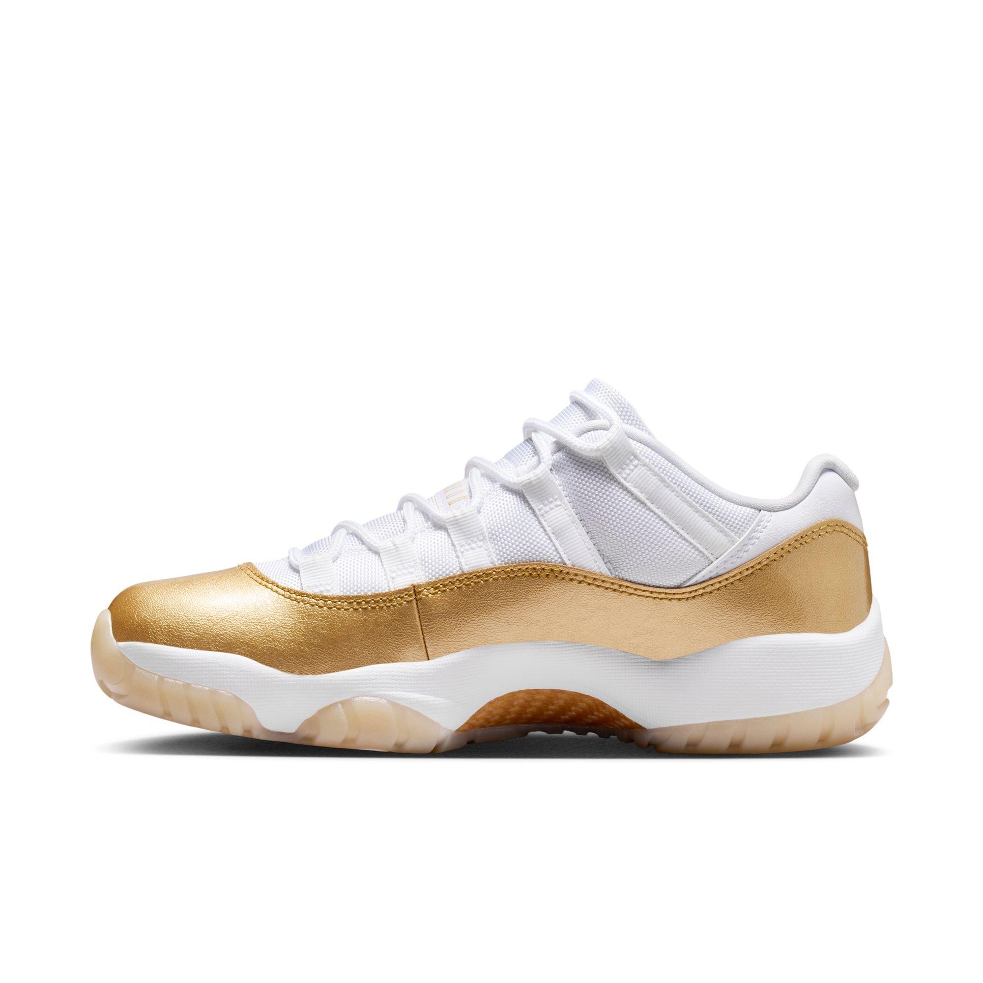 Jordan 11 Retro Low &ldquo;Mother's Day&rdquo; Women's Shoe - WHITE/METALLIC GOLD Thumbnail View 8