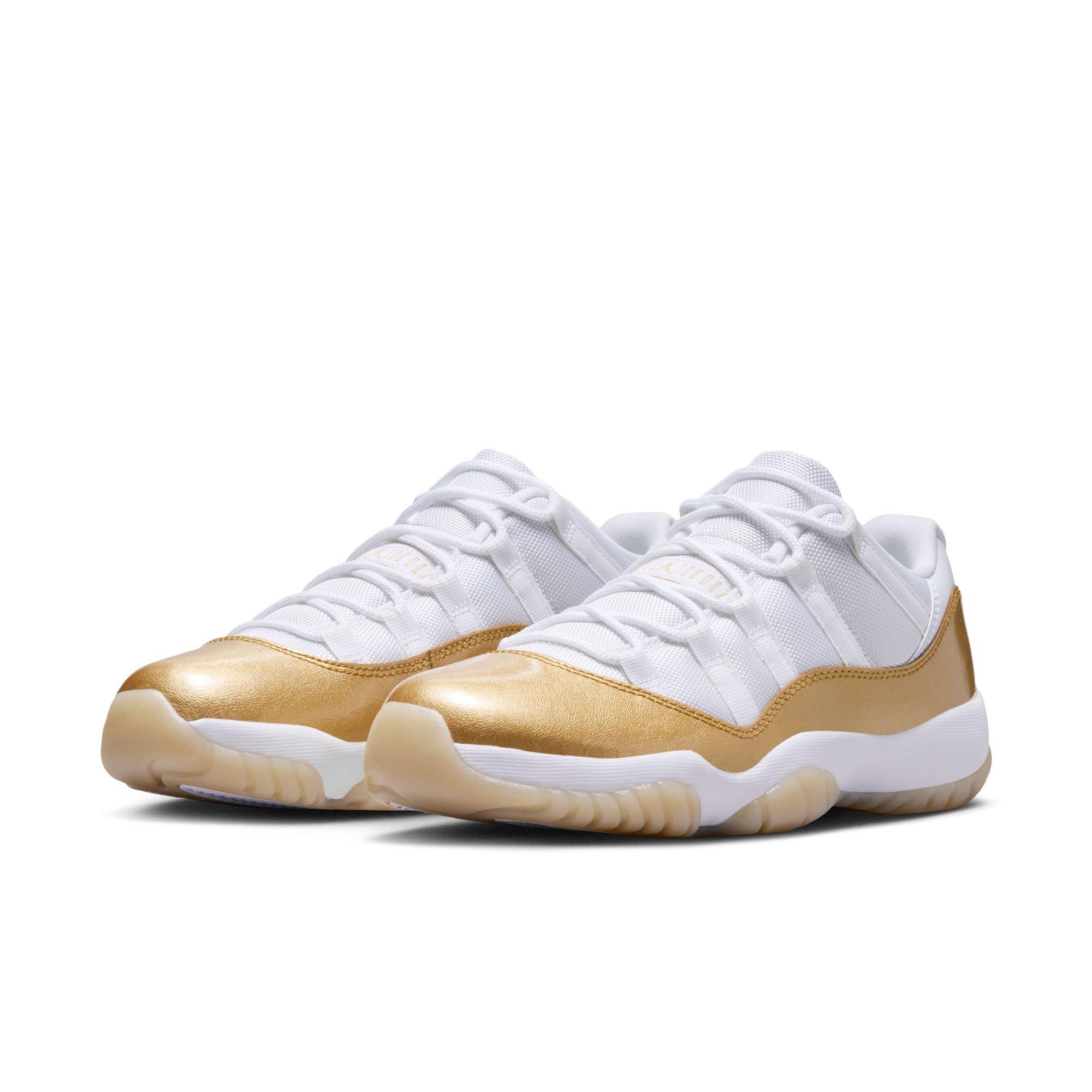 Jordan 11 Retro Low &ldquo;Mother's Day&rdquo; Women's Shoe - WHITE/METALLIC GOLD Thumbnail View 4