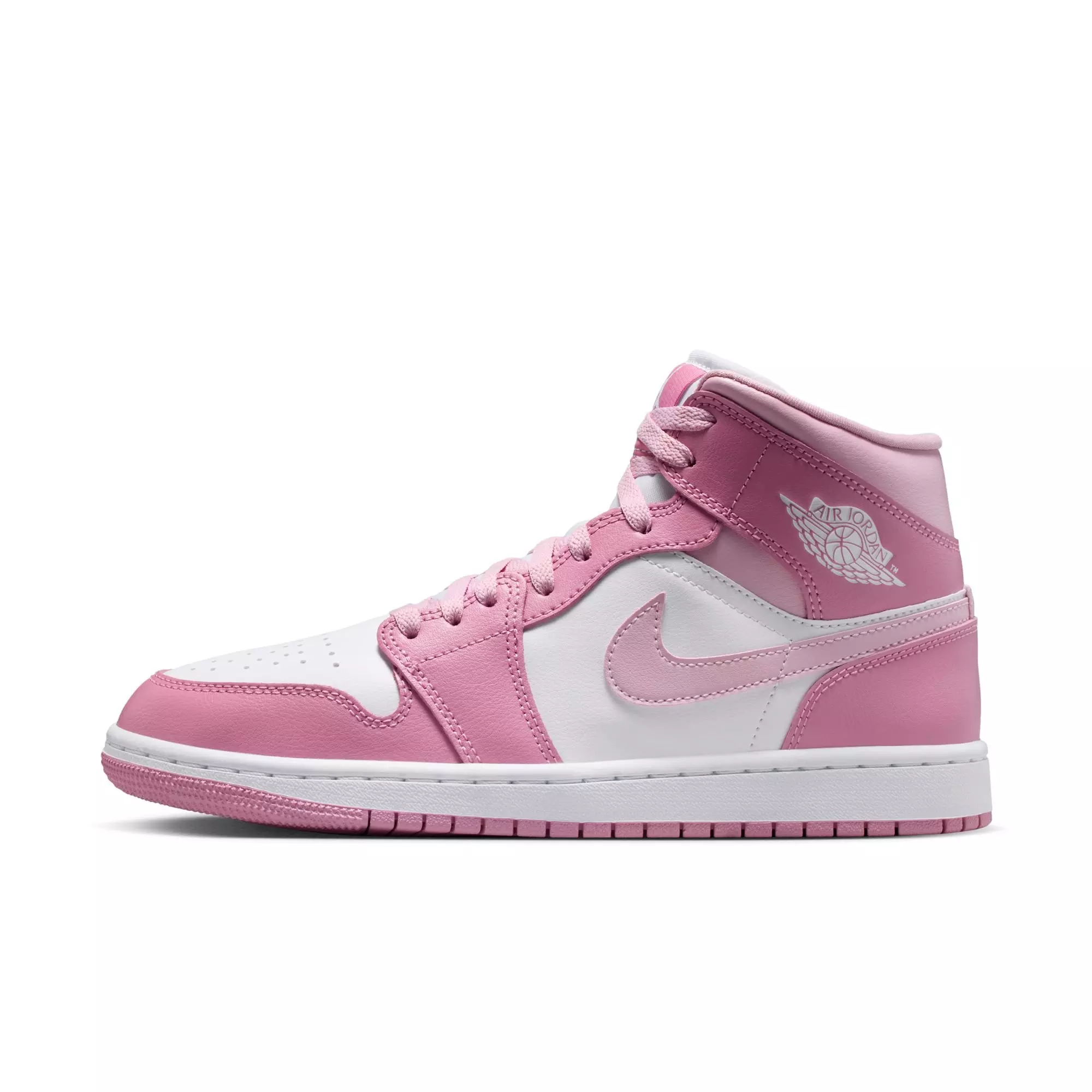 Jordan 1 Mid "Elemental Pink/Sail/Iced Carmine" Women's Shoe - PINK