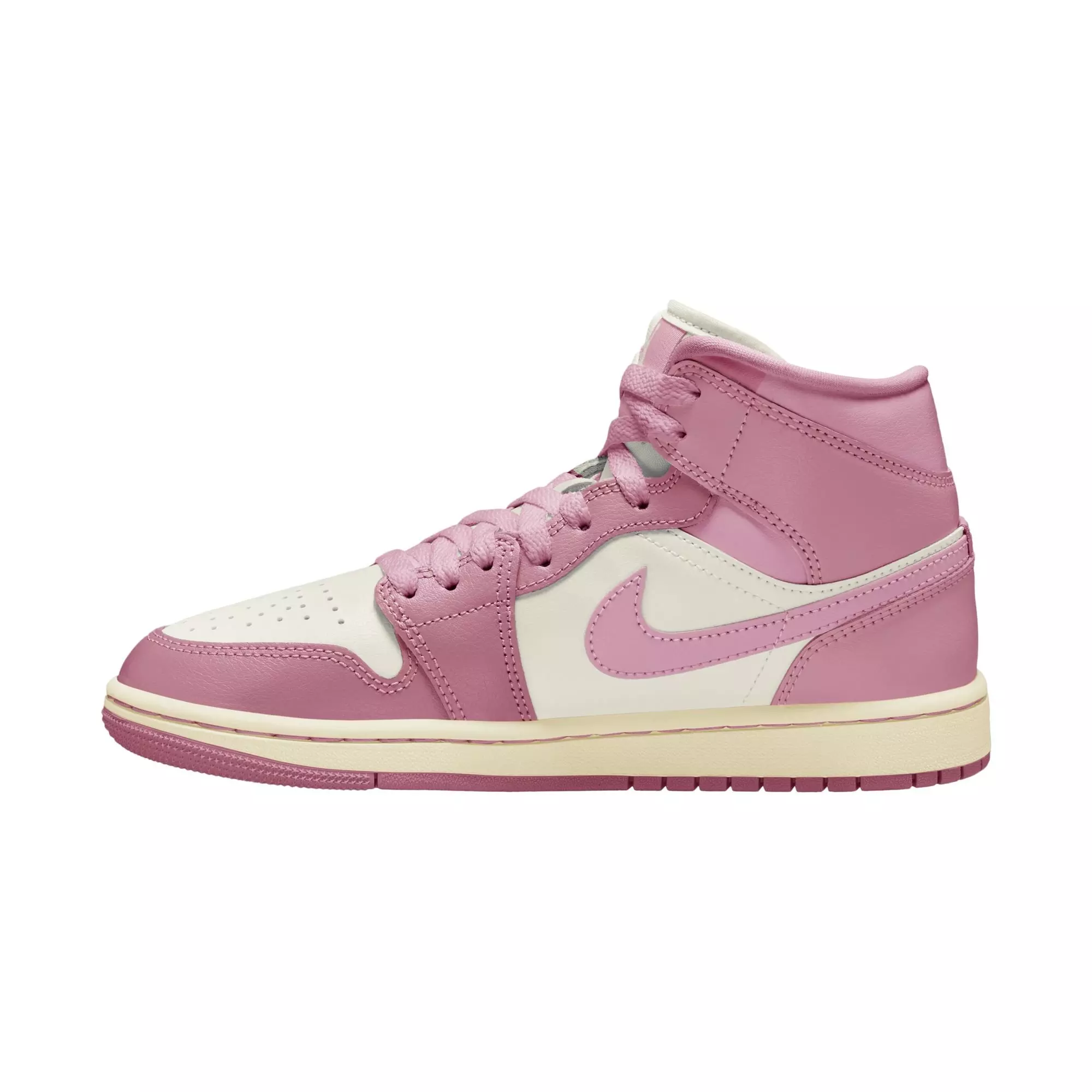 Jordan 1 Mid "Elemental Pink/Sail/Iced Carmine" Women's Shoe - PINK