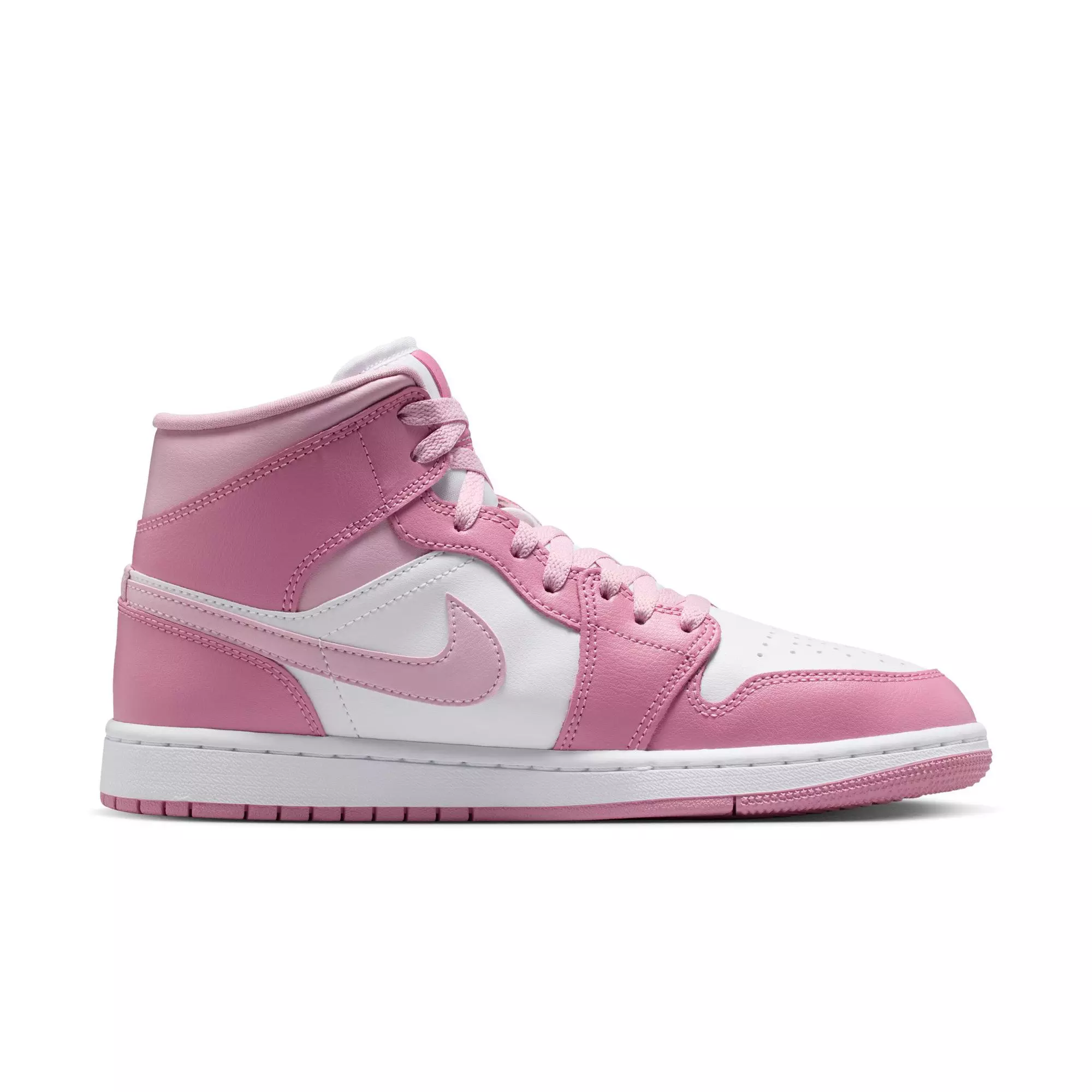 Jordan 1 Mid "Elemental Pink/Sail/Iced Carmine" Women's Shoe - PINK