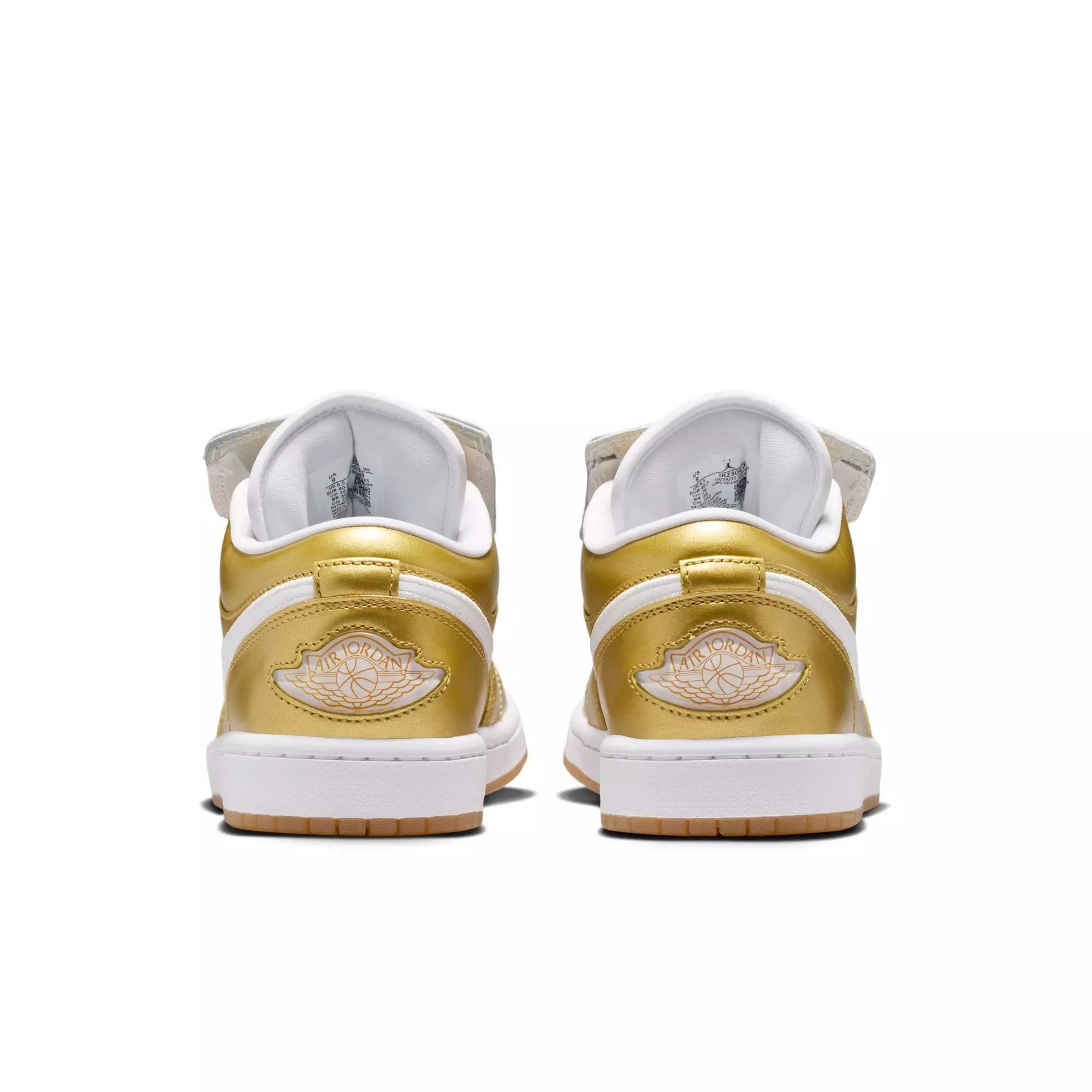 Jordan 1 Low "Gold/White/Gum Yellow" Women's Shoe - GOLD/WHITE