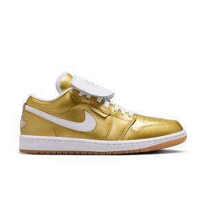 Jordan 1 Low "Gold/White/Gum Yellow" Women's Shoe