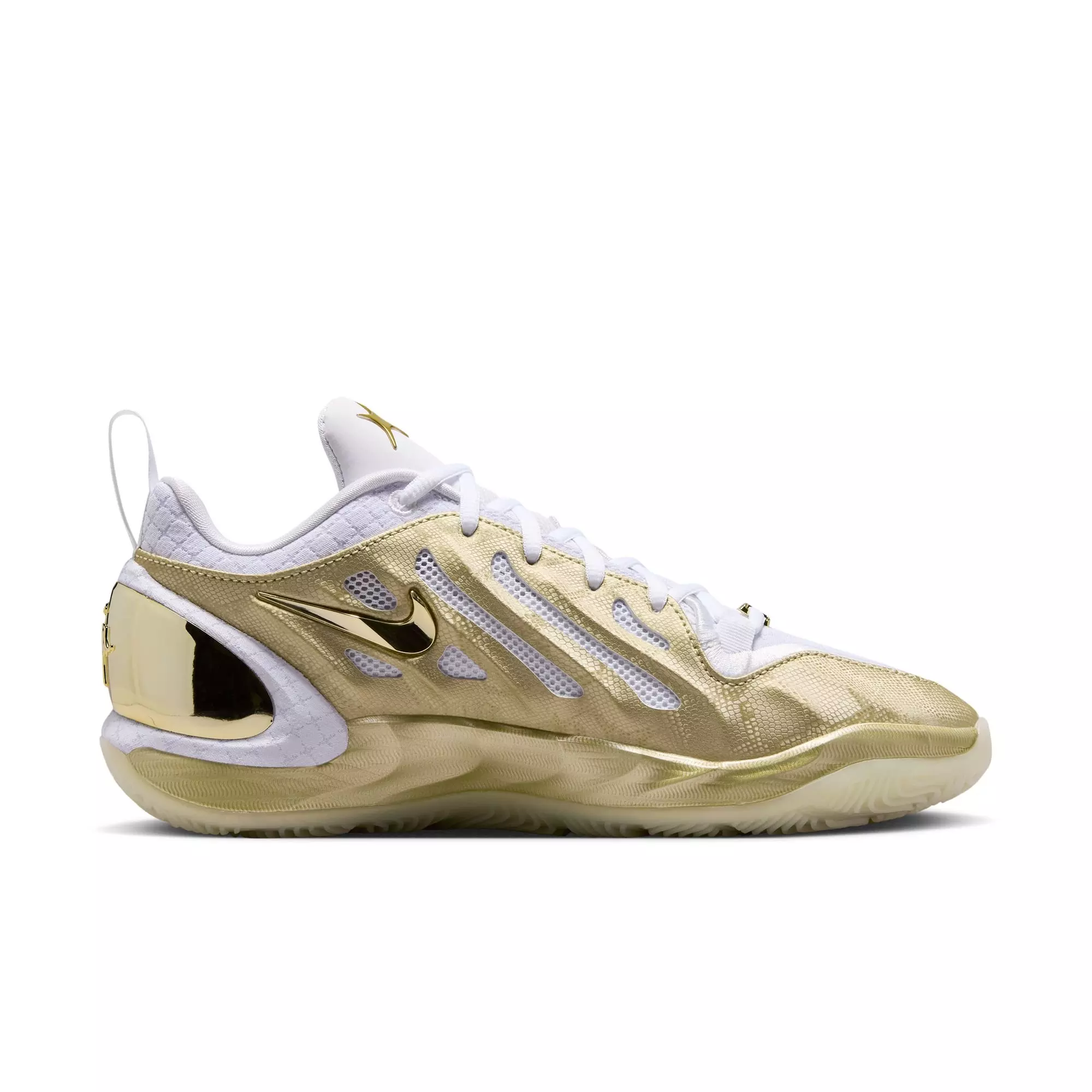 Nike A'Two "Gold Standard" Basketball Shoe - METALLIC GOLD STAR/WHITE