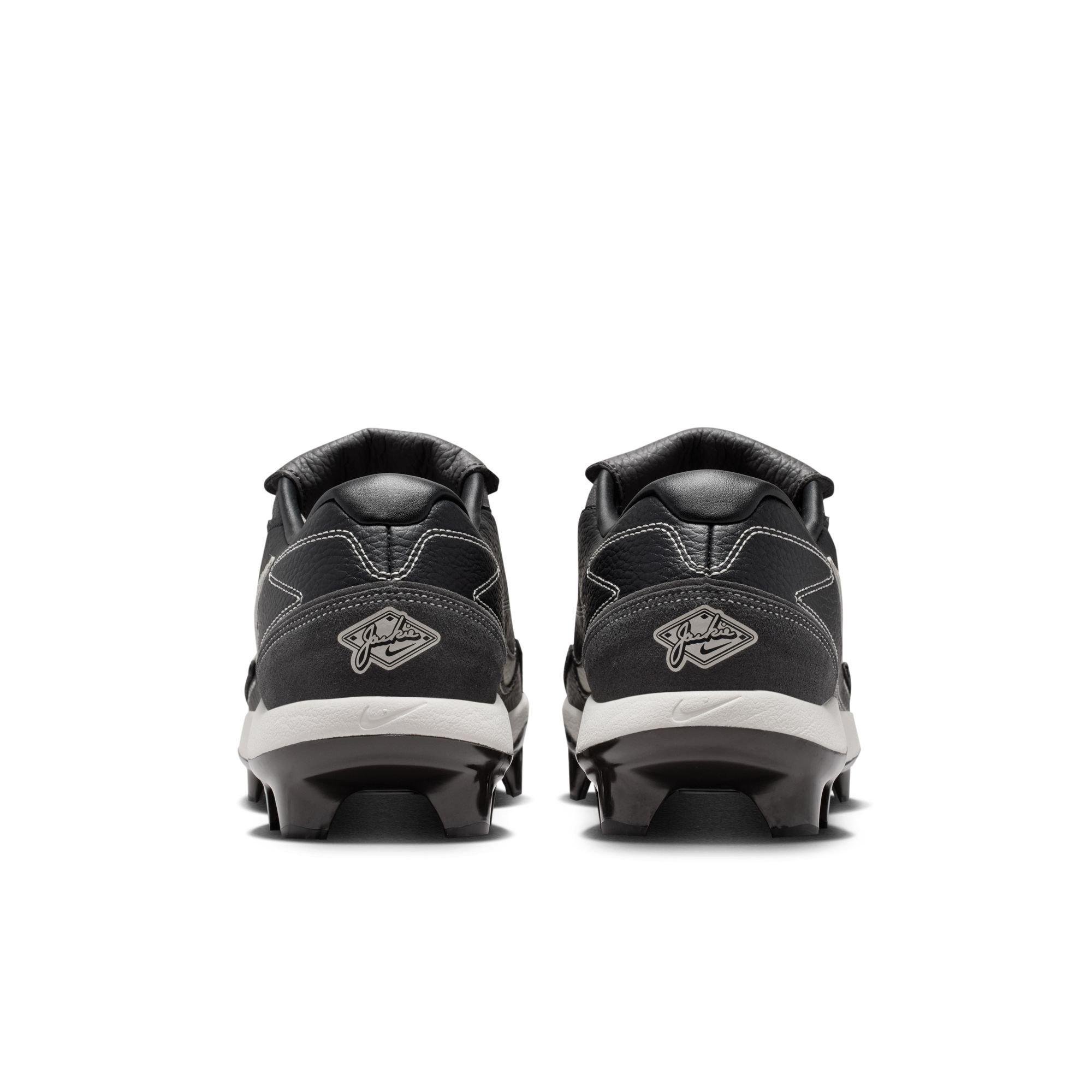 Nike Diamond Standout MCS "Jackie Robinson Day" Men's Baseball Cleat - BLACK/PALE IVORY/MEDIUM ASH Thumbnail View 12