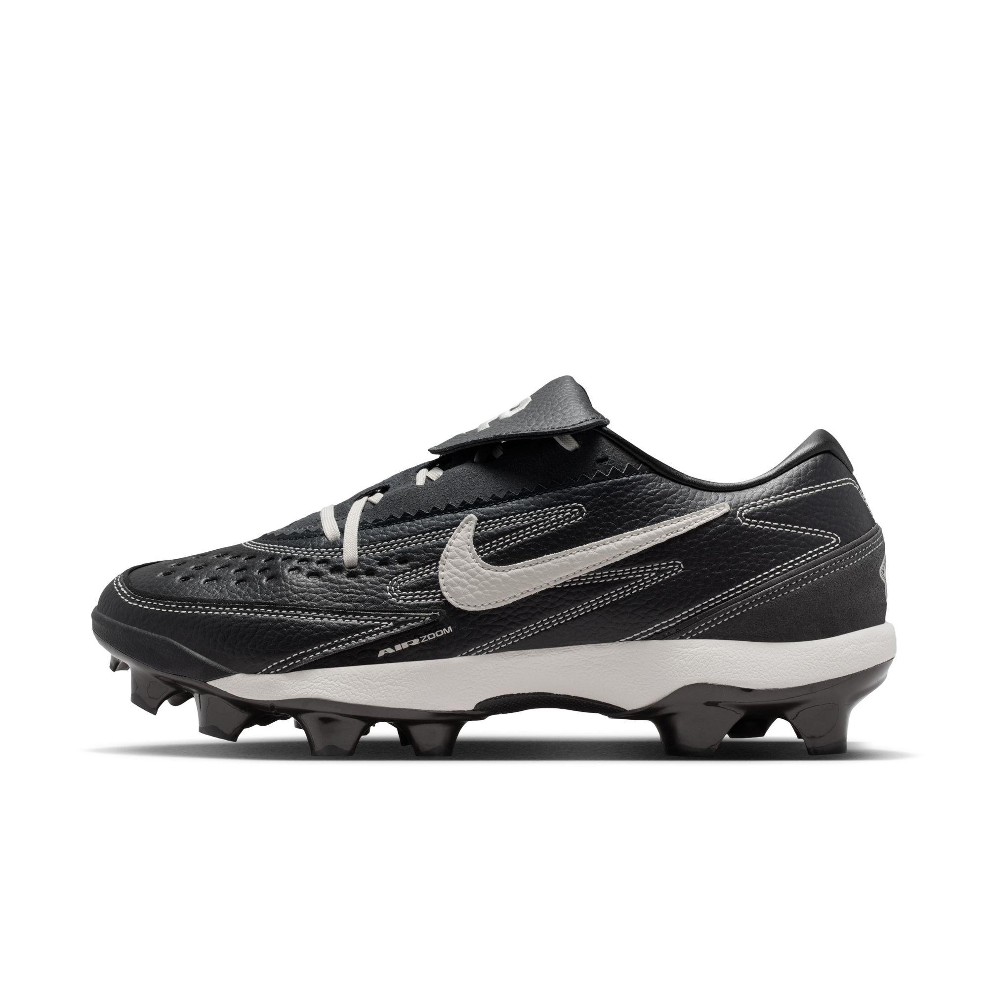Nike Diamond Standout MCS "Jackie Robinson Day" Men's Baseball Cleat - BLACK/PALE IVORY/MEDIUM ASH Thumbnail View 10
