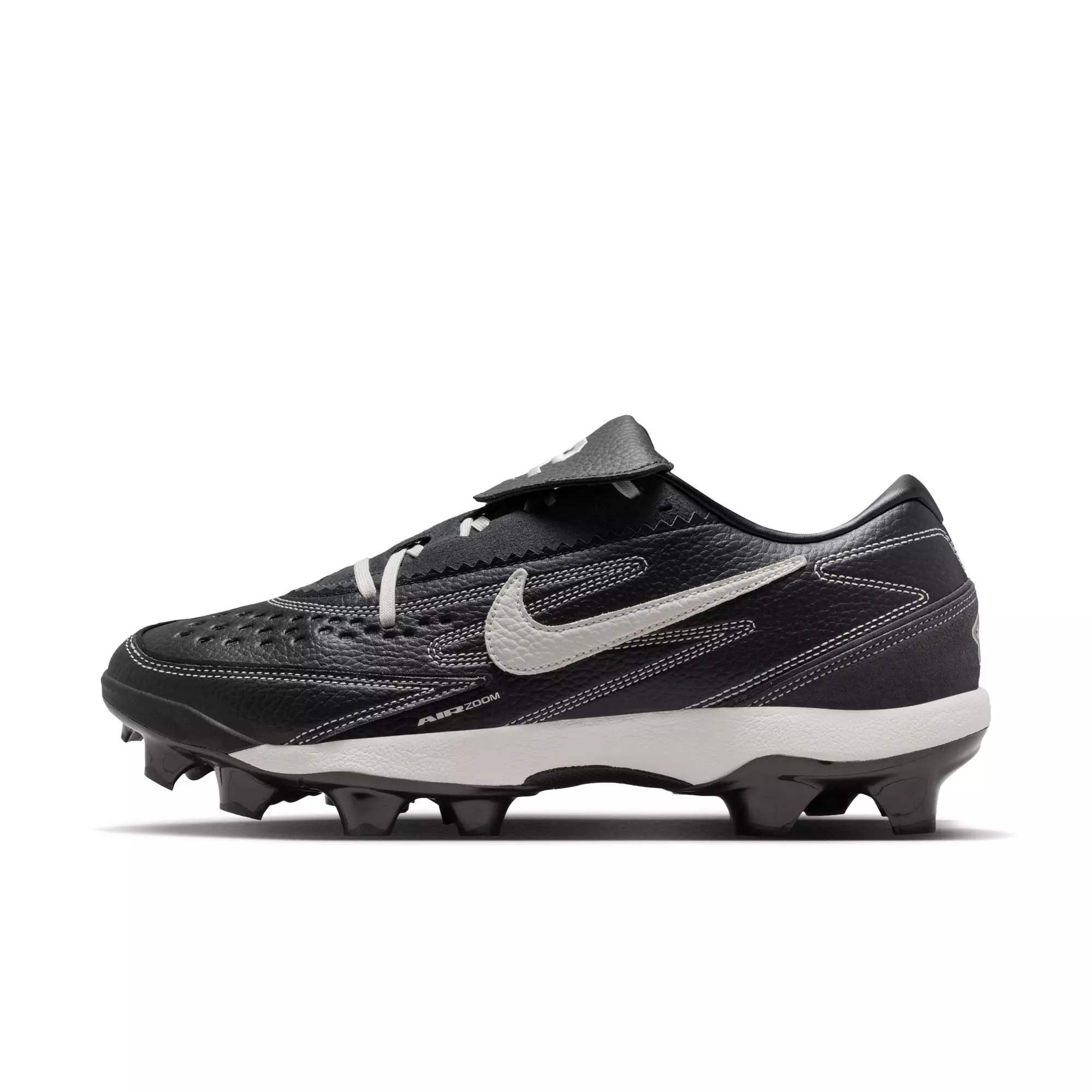 Nike Diamond Standout MCS "Jackie Robinson Day" Men's Baseball Cleat - BLACK/PALE IVORY/MEDIUM ASH