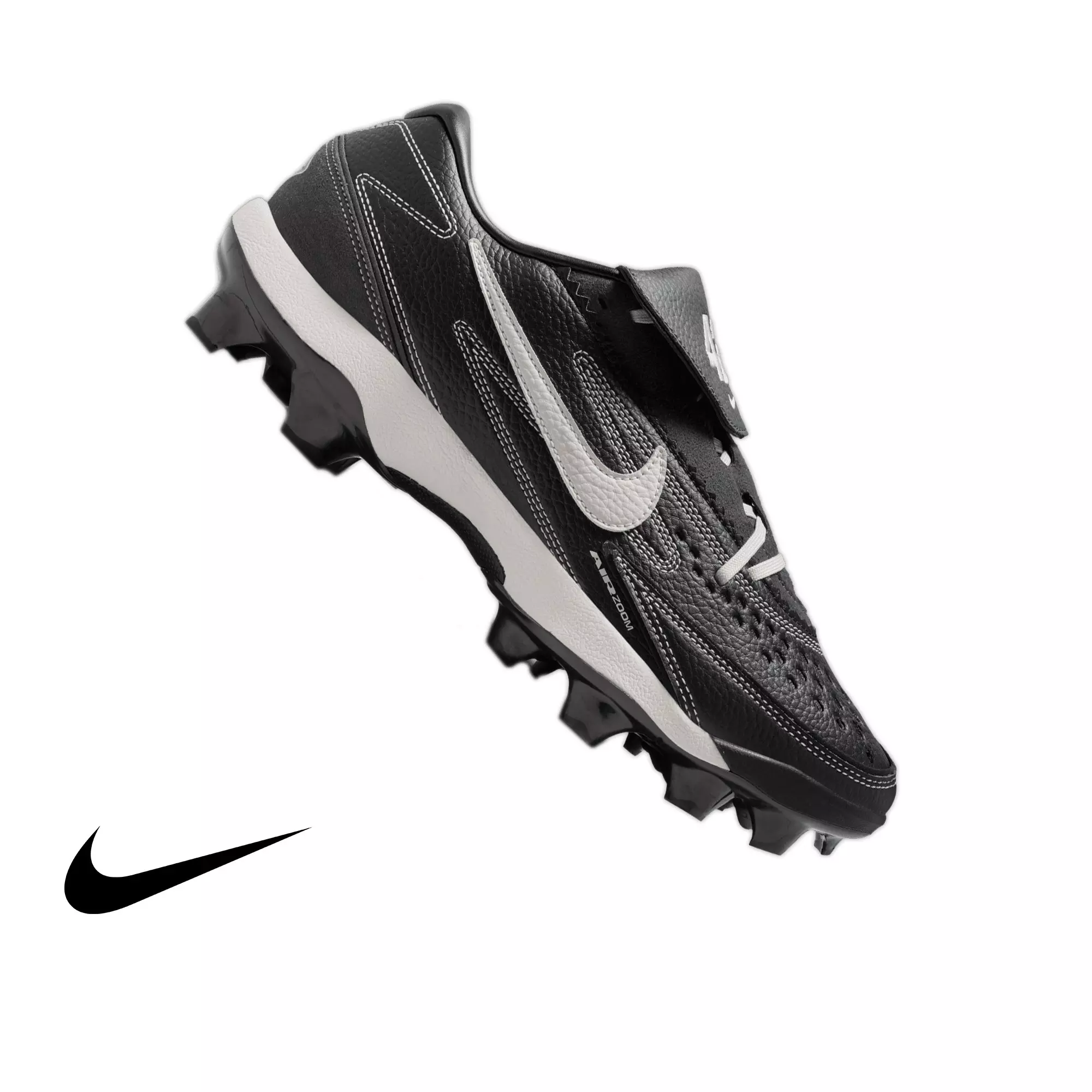 Nike Diamond Standout MCS "Jackie Robinson Day" Men's Baseball Cleat - BLACK/PALE IVORY/MEDIUM ASH