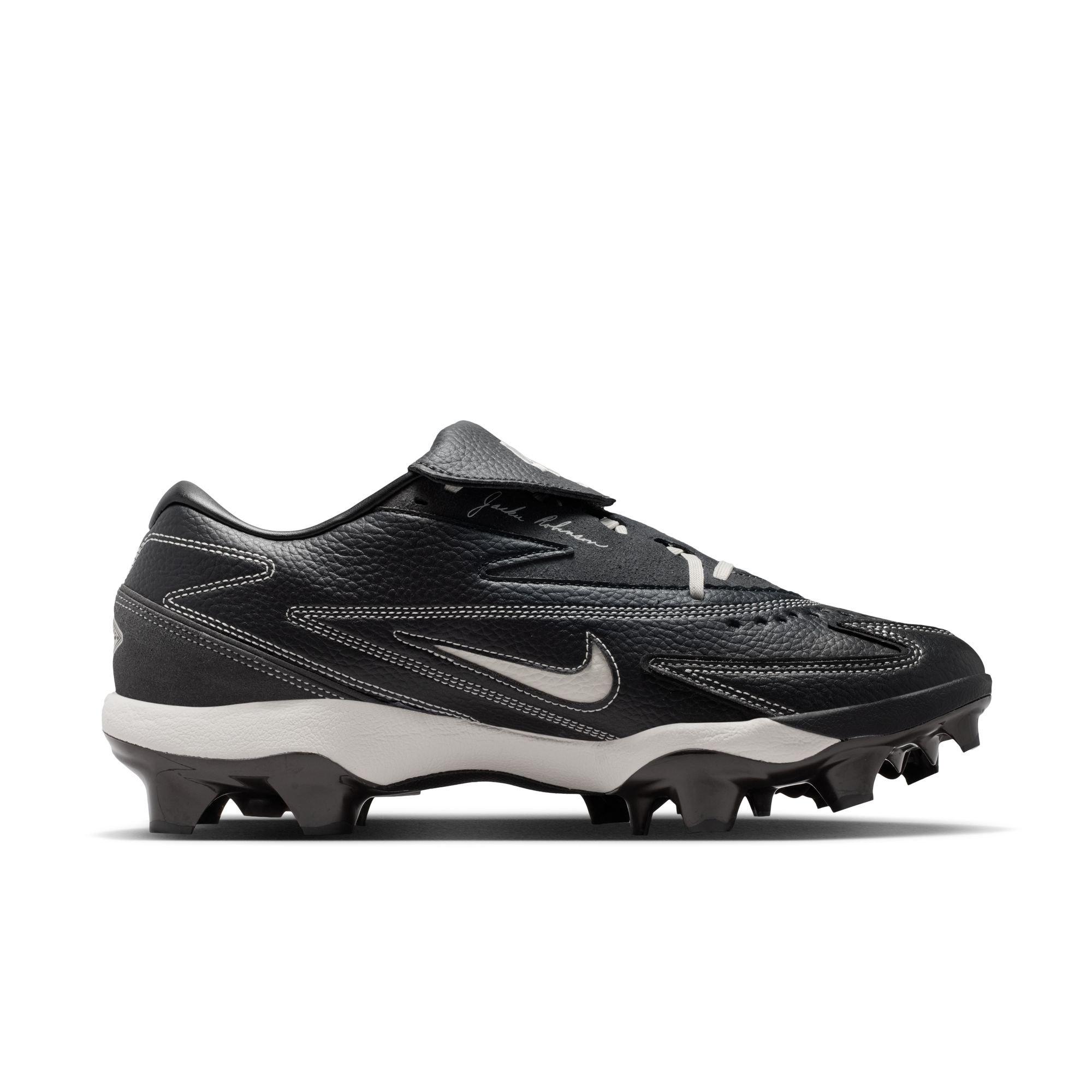 Nike Diamond Standout MCS "Jackie Robinson Day" Men's Baseball Cleat - BLACK/PALE IVORY/MEDIUM ASH Thumbnail View 3