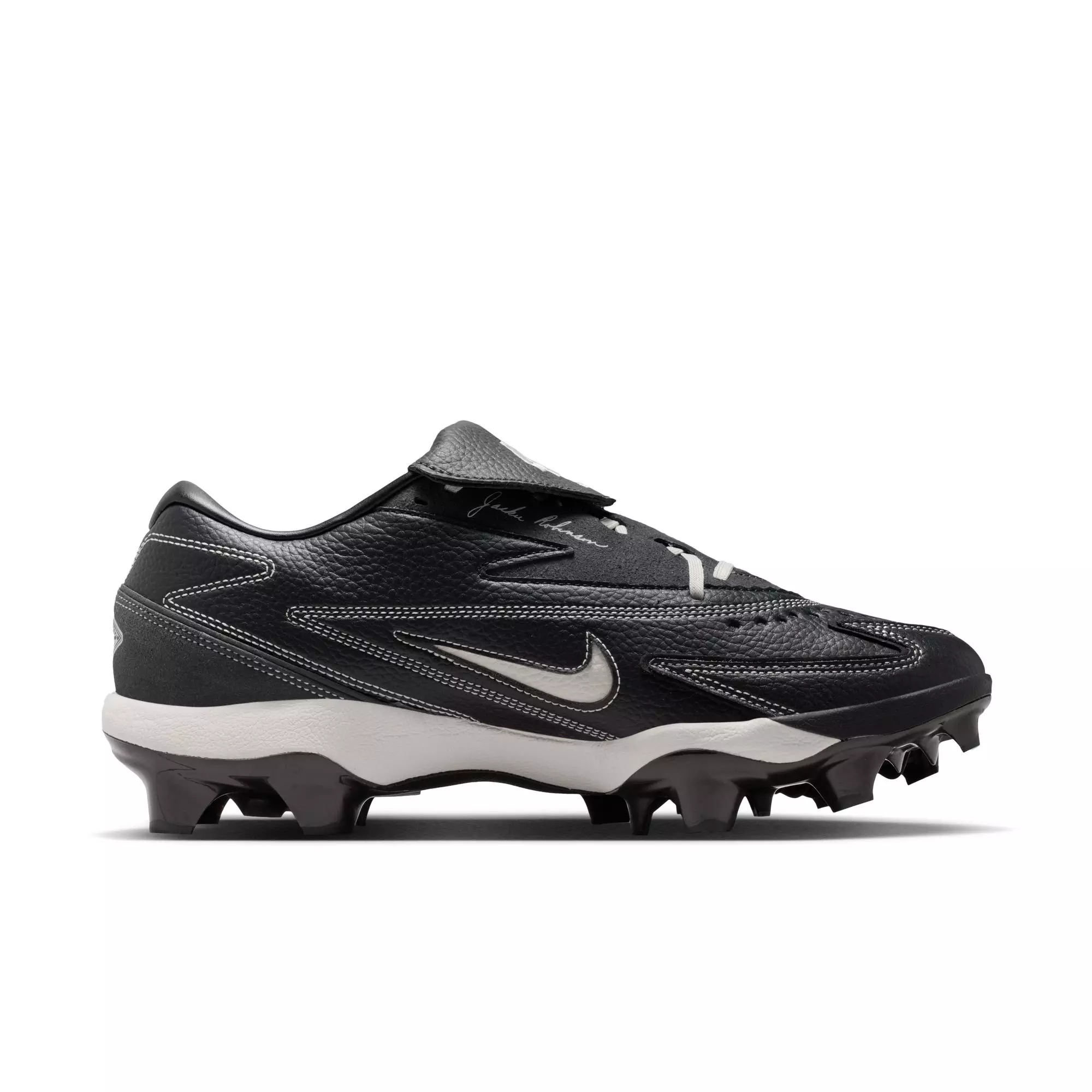 Nike Diamond Standout MCS "Jackie Robinson Day" Men's Baseball Cleat - BLACK/PALE IVORY/MEDIUM ASH