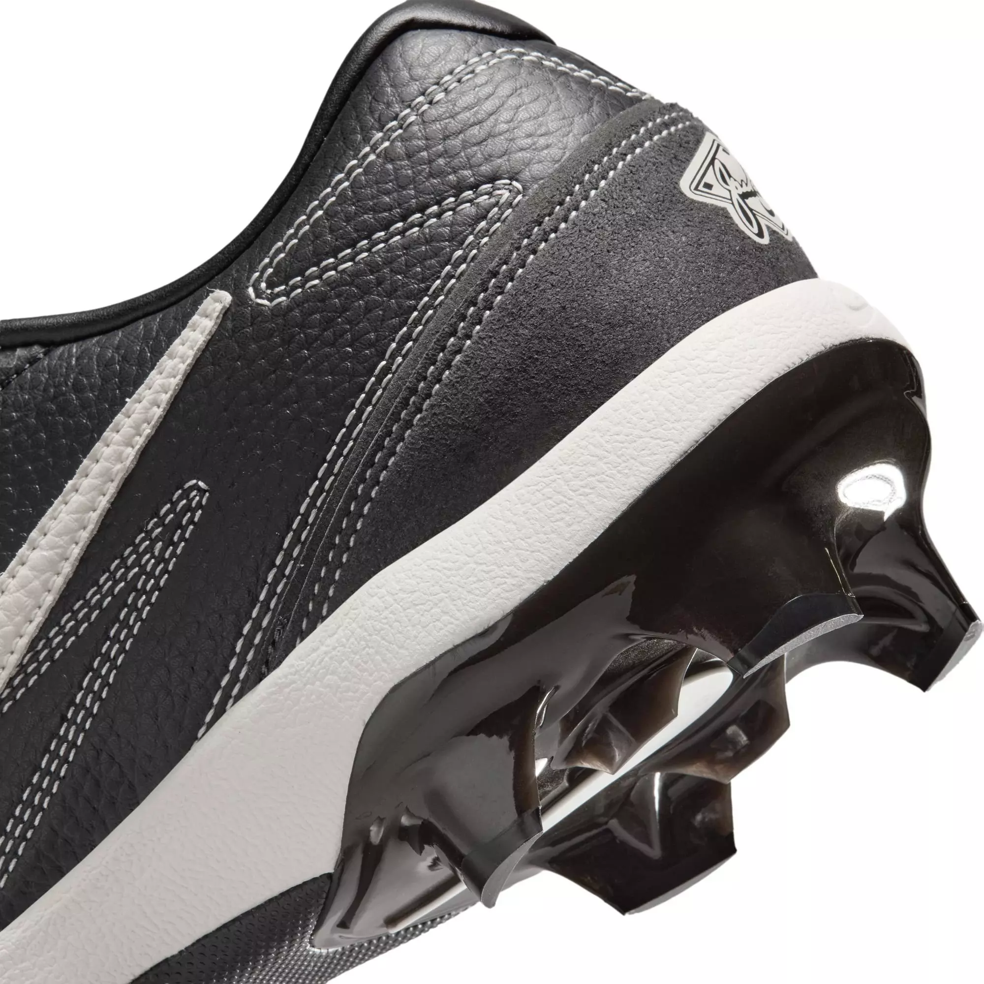 Nike Diamond Standout MCS "Jackie Robinson Day" Men's Baseball Cleat - BLACK/PALE IVORY/MEDIUM ASH