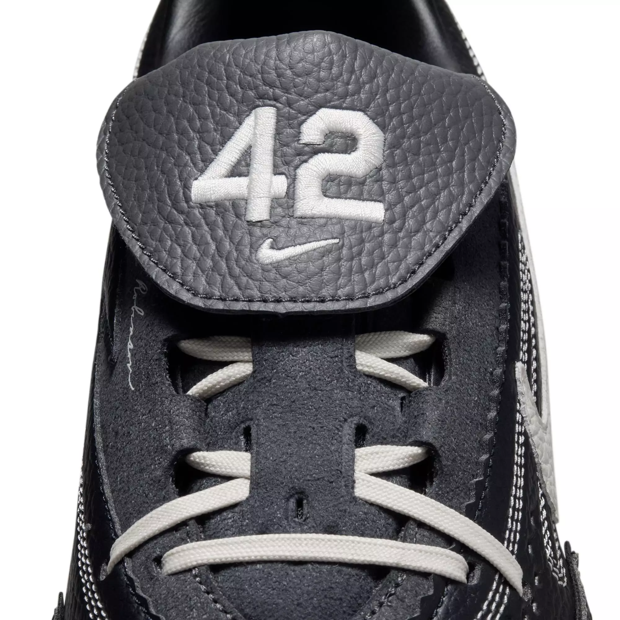 Nike Diamond Standout MCS "Jackie Robinson Day" Men's Baseball Cleat - BLACK/PALE IVORY/MEDIUM ASH