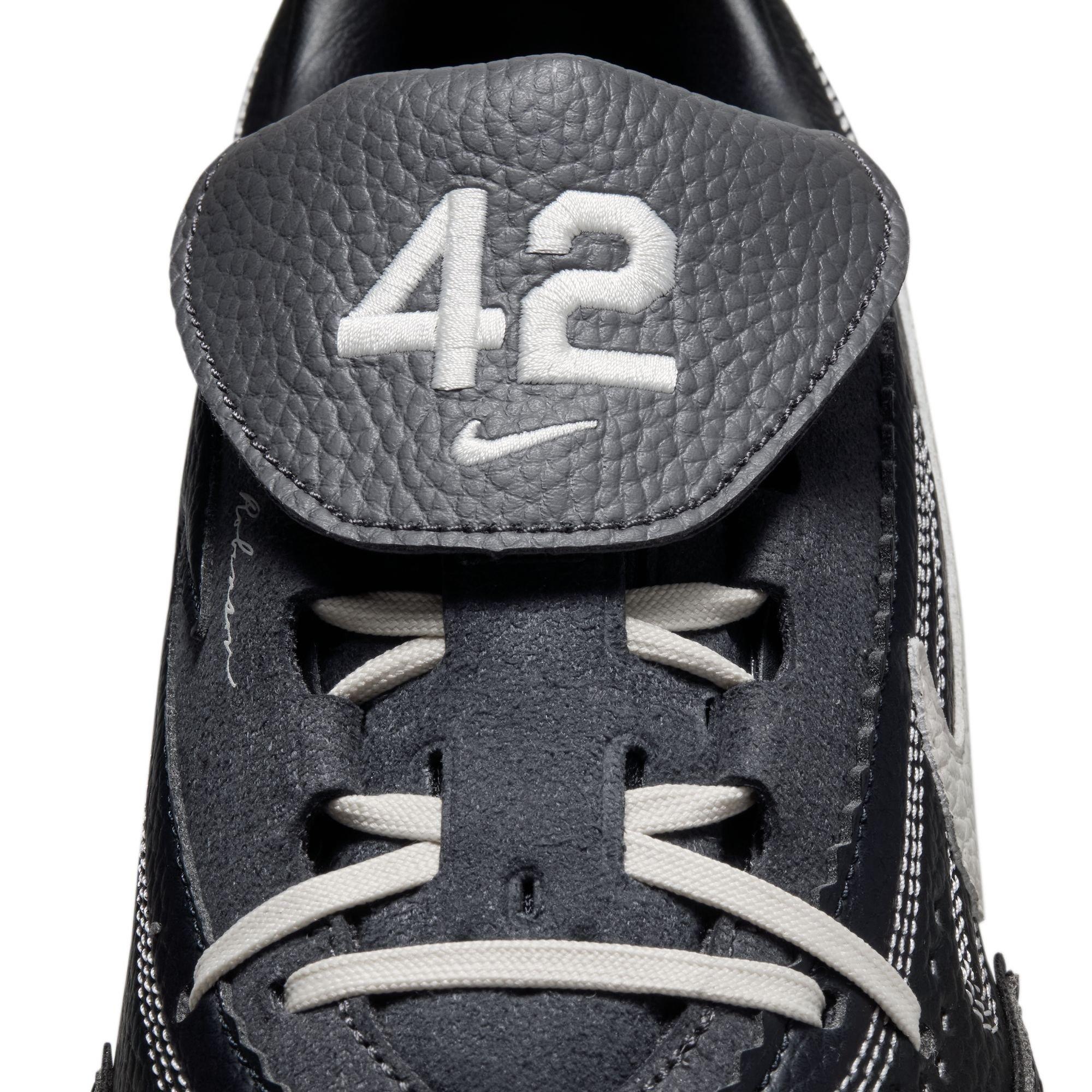 Nike Diamond Standout MCS "Jackie Robinson Day" Men's Baseball Cleat - BLACK/PALE IVORY/MEDIUM ASH Thumbnail View 7