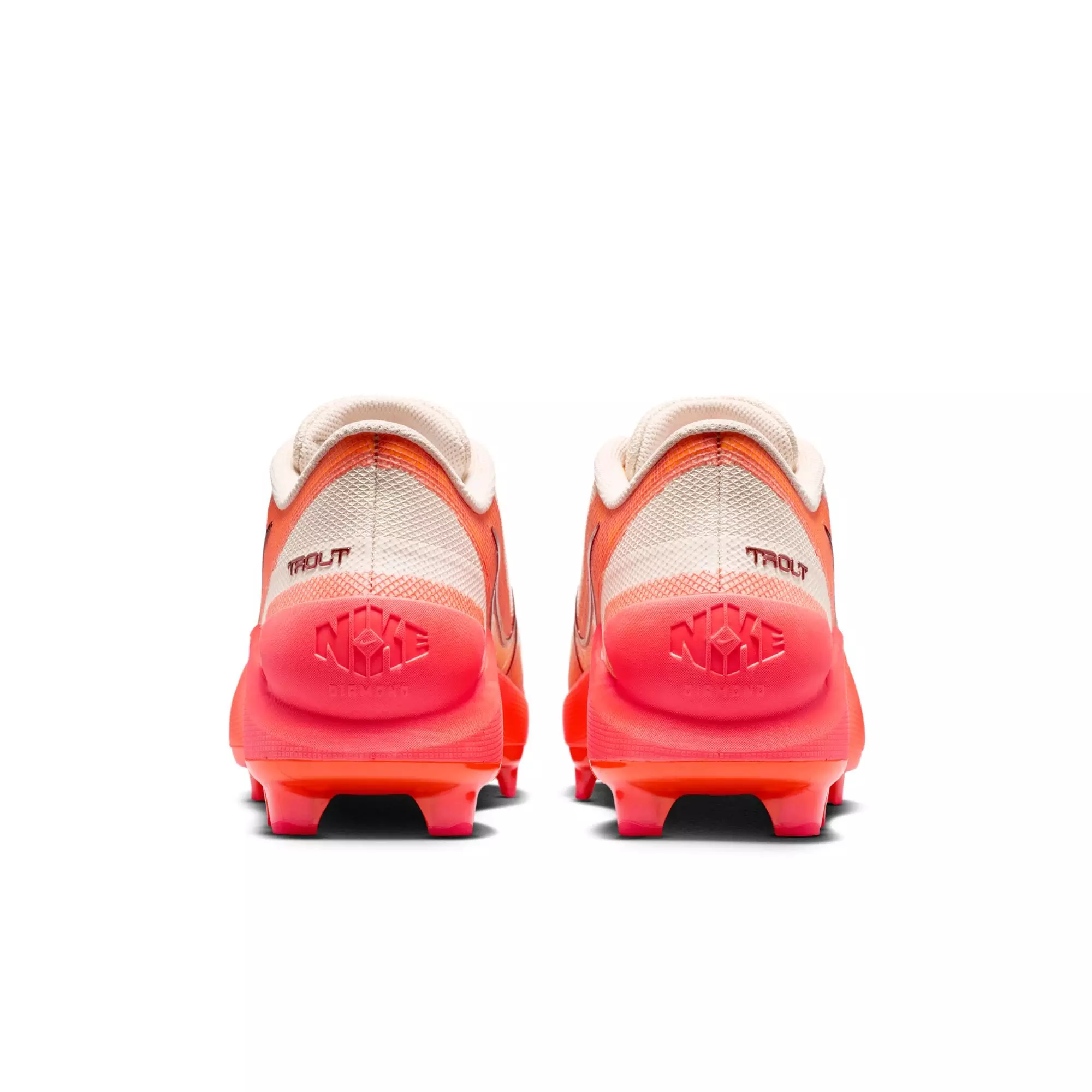 Nike Diamond Showcase "Mike Trout" Men's Baseball Cleat - CHALK/TOTAL ORANGE/SOLAR RED