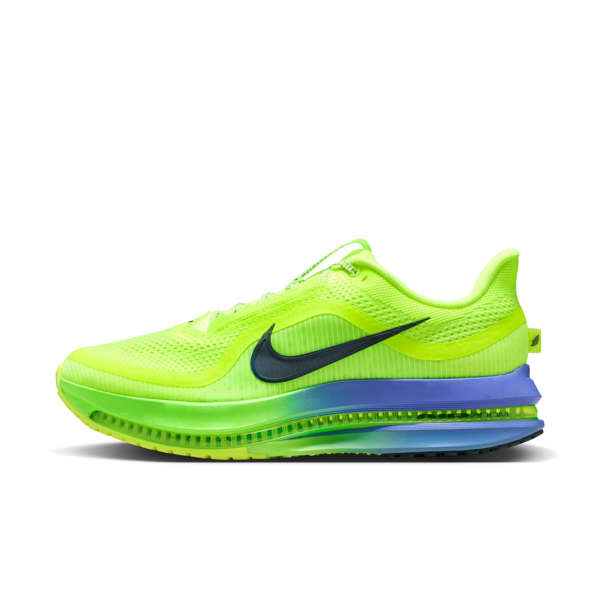 Nike Pegasus Premium "Volt Ice/Black Spruce/Lime Blast" Men's Road Running Shoe - VOLT/BLUE Thumbnail View 3
