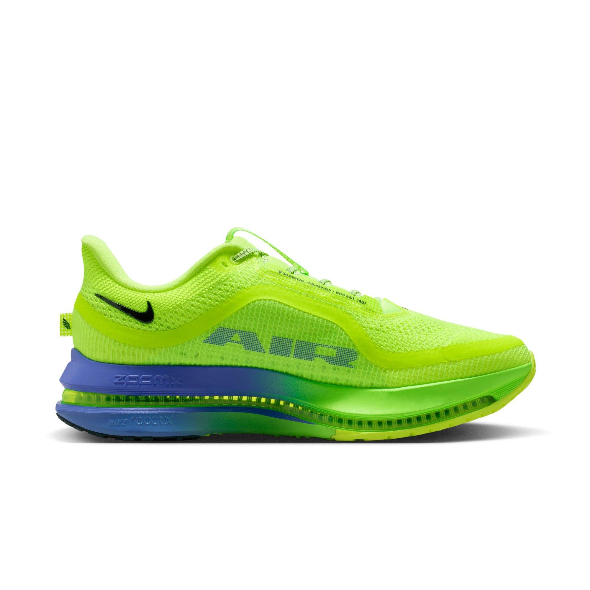 Nike Pegasus Premium "Volt Ice/Black Spruce/Lime Blast" Men's Road Running Shoe - VOLT/BLUE Thumbnail View 2