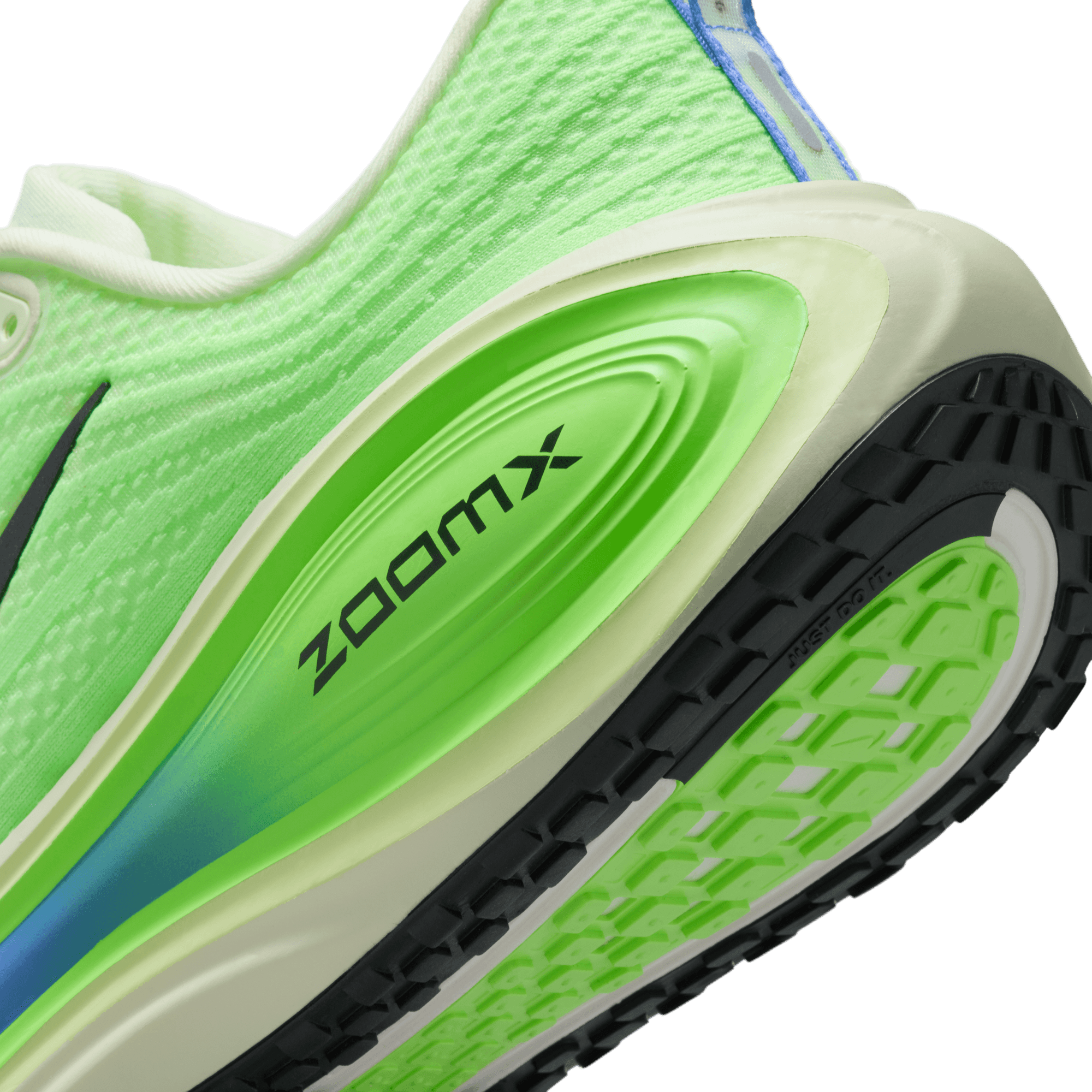 Nike Vomero Plus "Volt Tint/Black Spruce/Lime Blast" Men's Road Running Shoe - VOLT/BLUE Thumbnail View 11