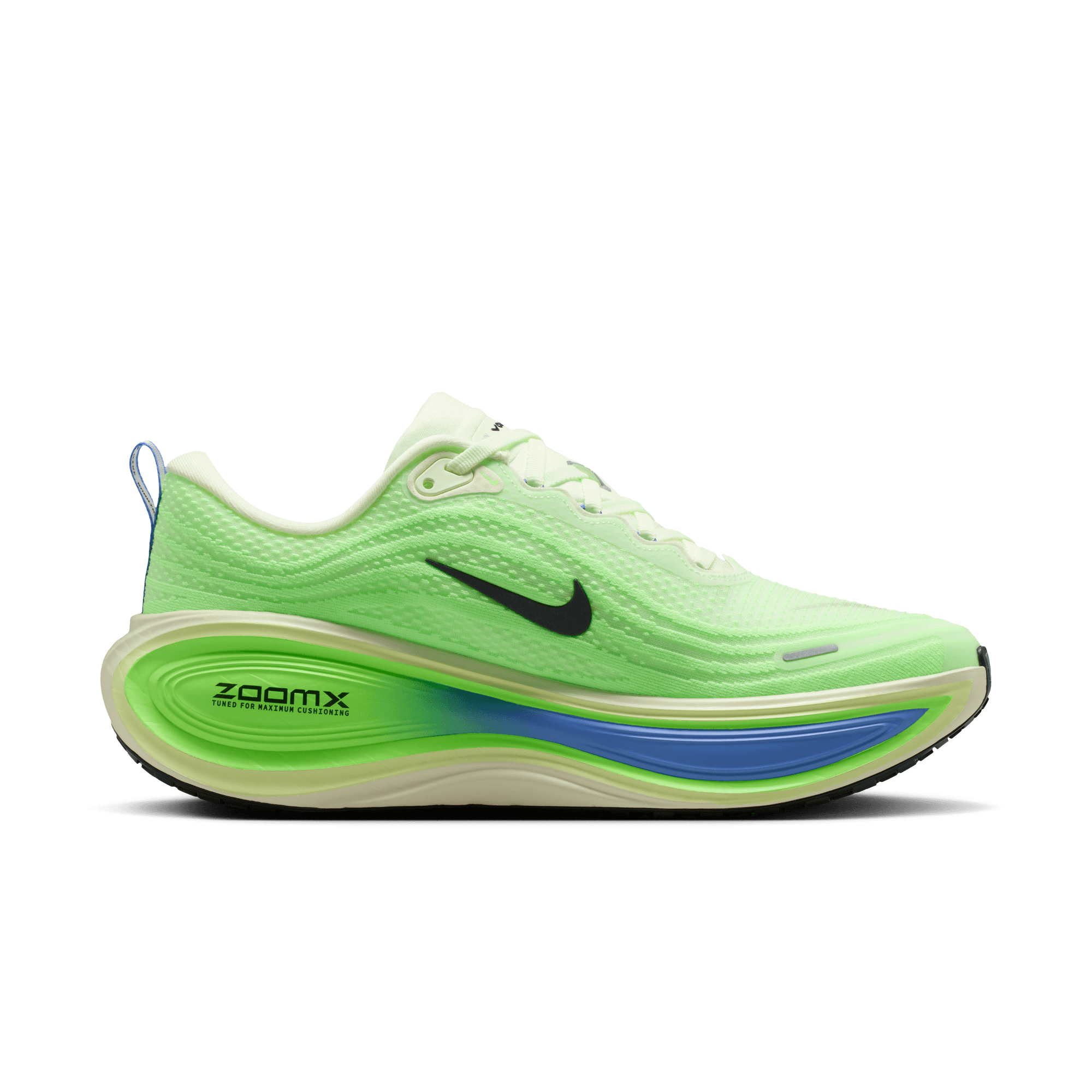 Nike Vomero Plus "Volt Tint/Black Spruce/Lime Blast" Men's Road Running Shoe - VOLT/BLUE Thumbnail View 2