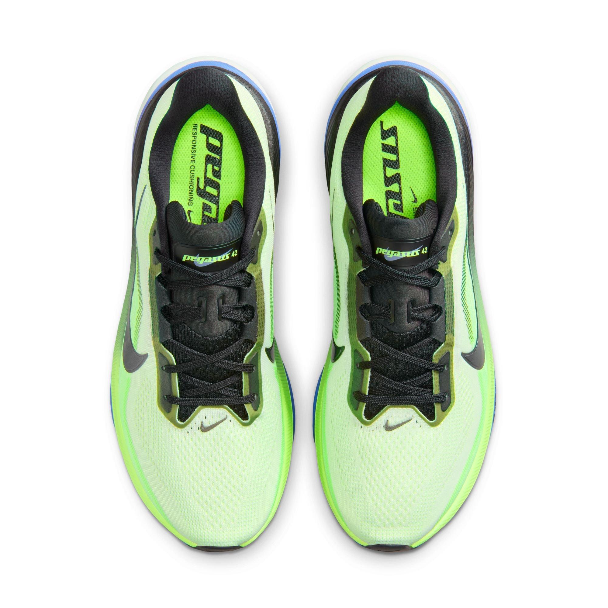 Nike Pegasus 42 "Volt Tint" Men's Road Running Shoe - VOLT TINT/BLACK SPRUCE/SAPPHIRE Thumbnail View 10
