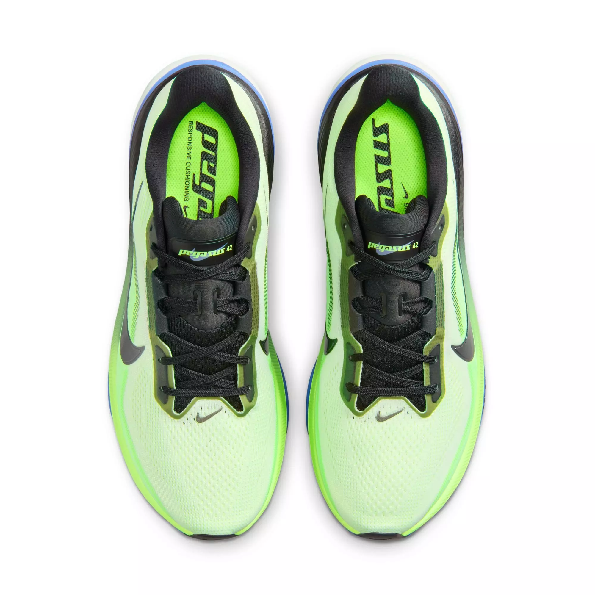 Nike Pegasus 42 "Volt Tint" Men's Road Running Shoe - VOLT TINT/BLACK SPRUCE/SAPPHIRE
