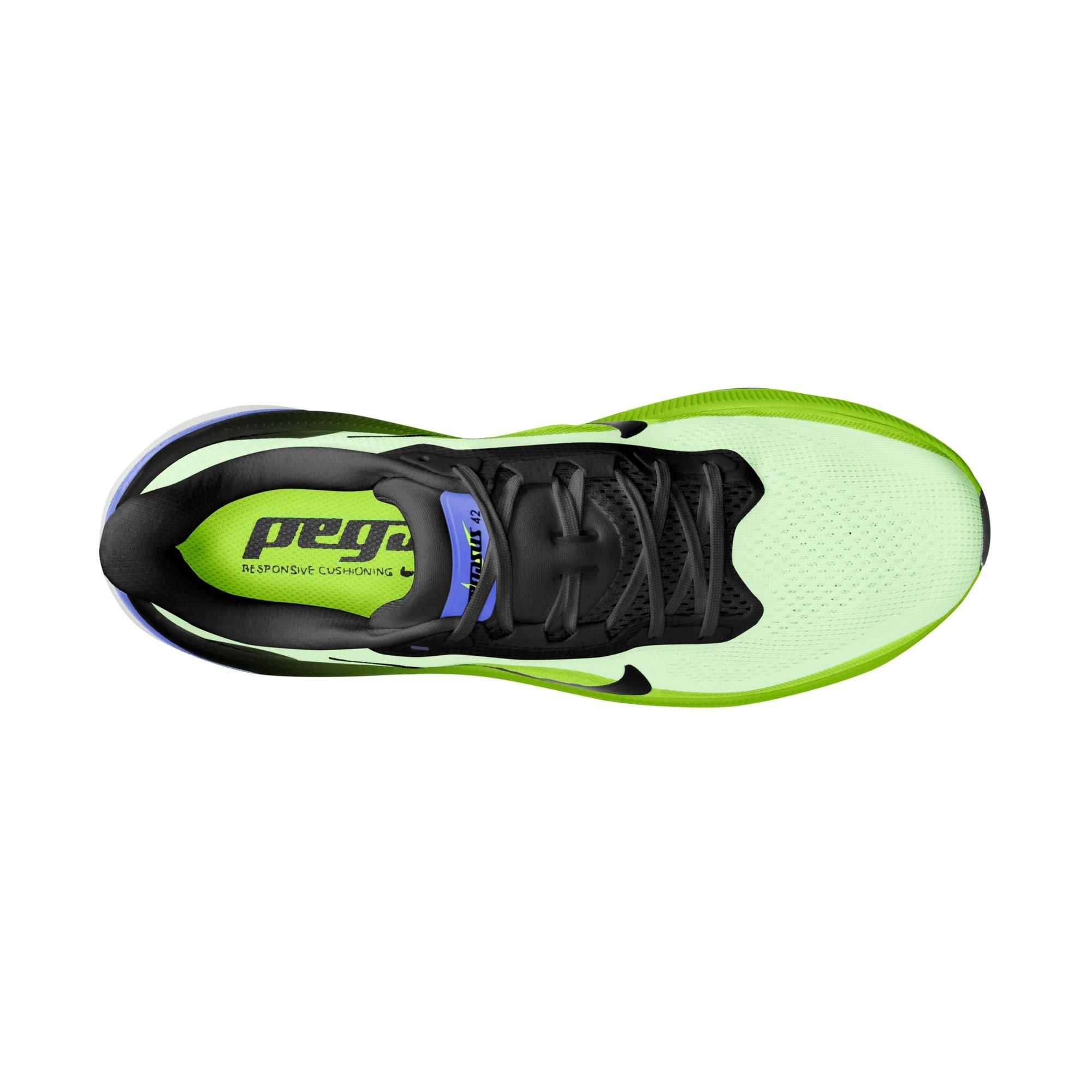 Nike Pegasus 42 "Volt Tint" Men's Road Running Shoe - VOLT TINT/BLACK SPRUCE/SAPPHIRE Thumbnail View 11