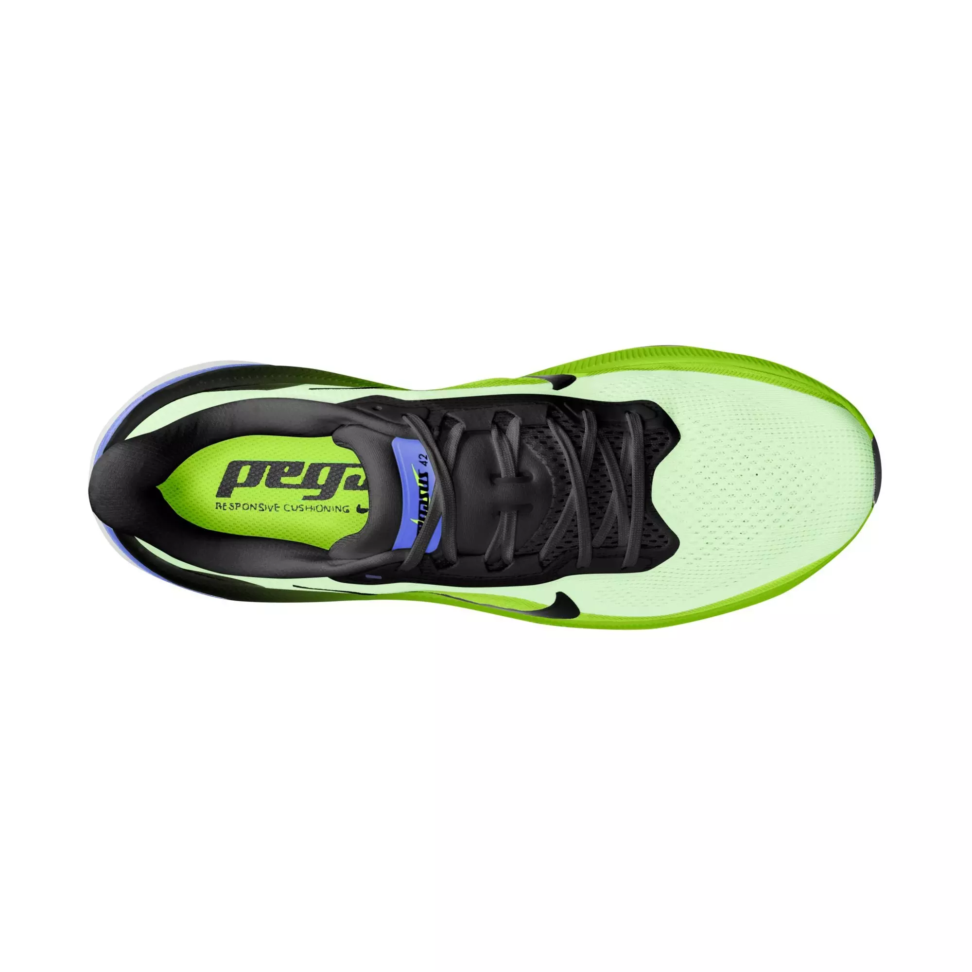 Nike Pegasus 42 "Volt Tint" Men's Road Running Shoe - VOLT TINT/BLACK SPRUCE/SAPPHIRE