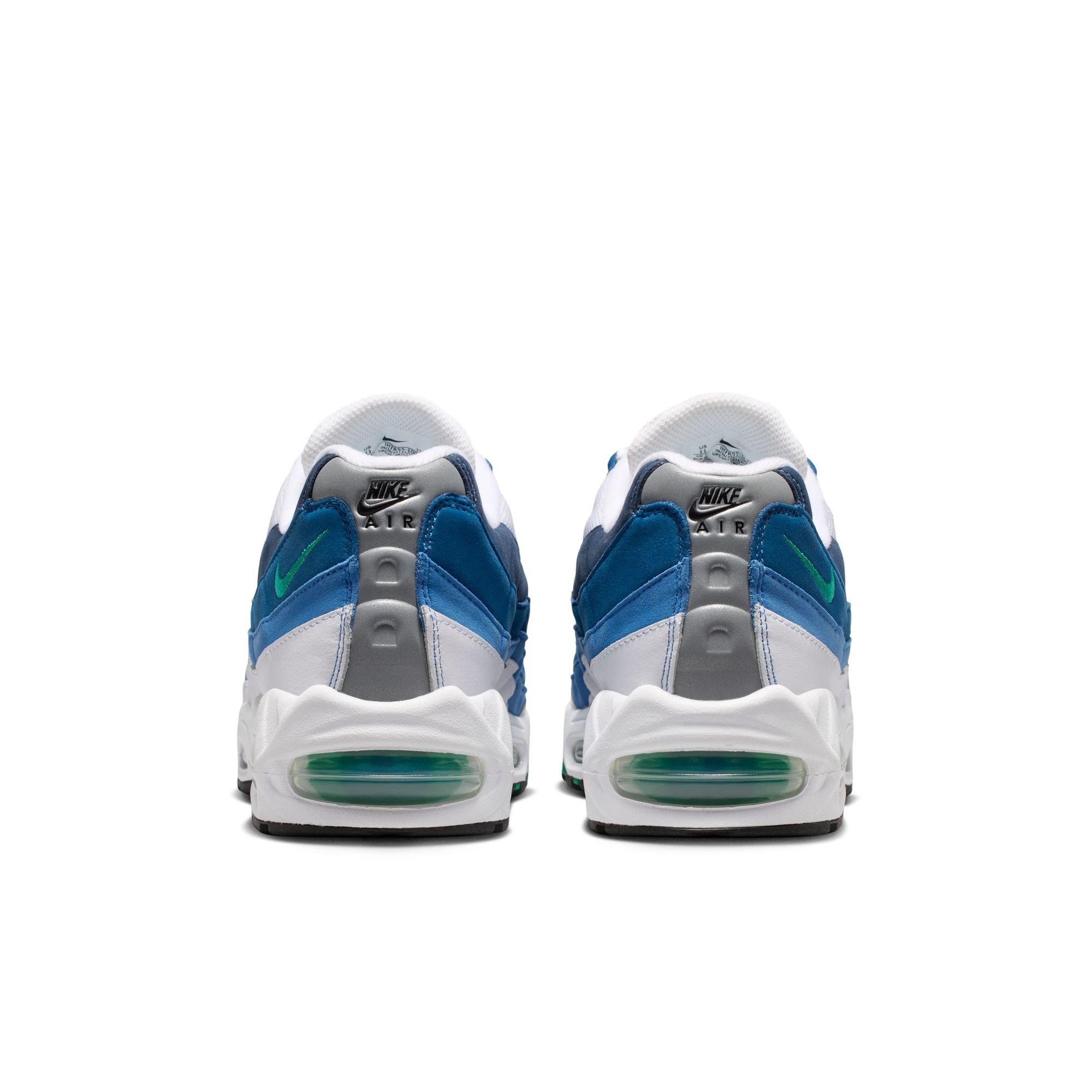 Nike Air Max 95 OG "Slate Blue" Men's Shoe - WHITE/EMERALD GREEN/LAKE BLUE Thumbnail View 9