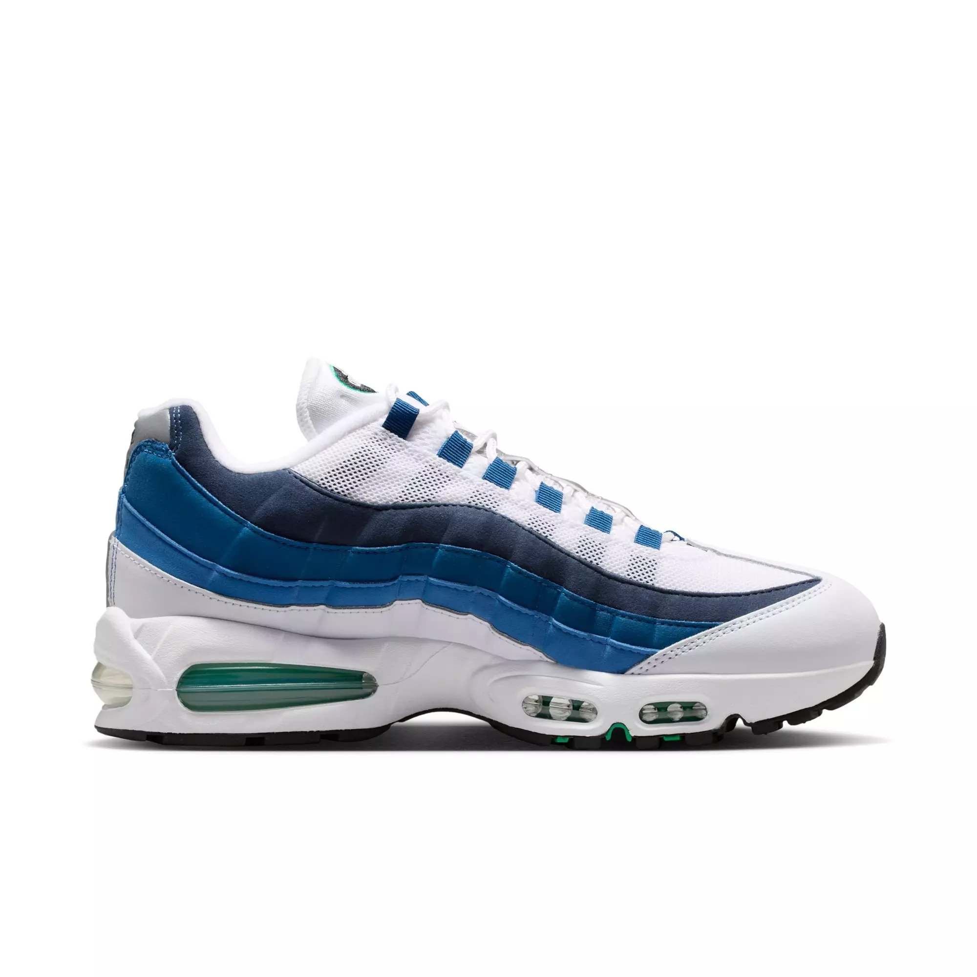 Nike Air Max 95 OG "Slate Blue" Men's Shoe - WHITE/EMERALD GREEN/LAKE BLUE