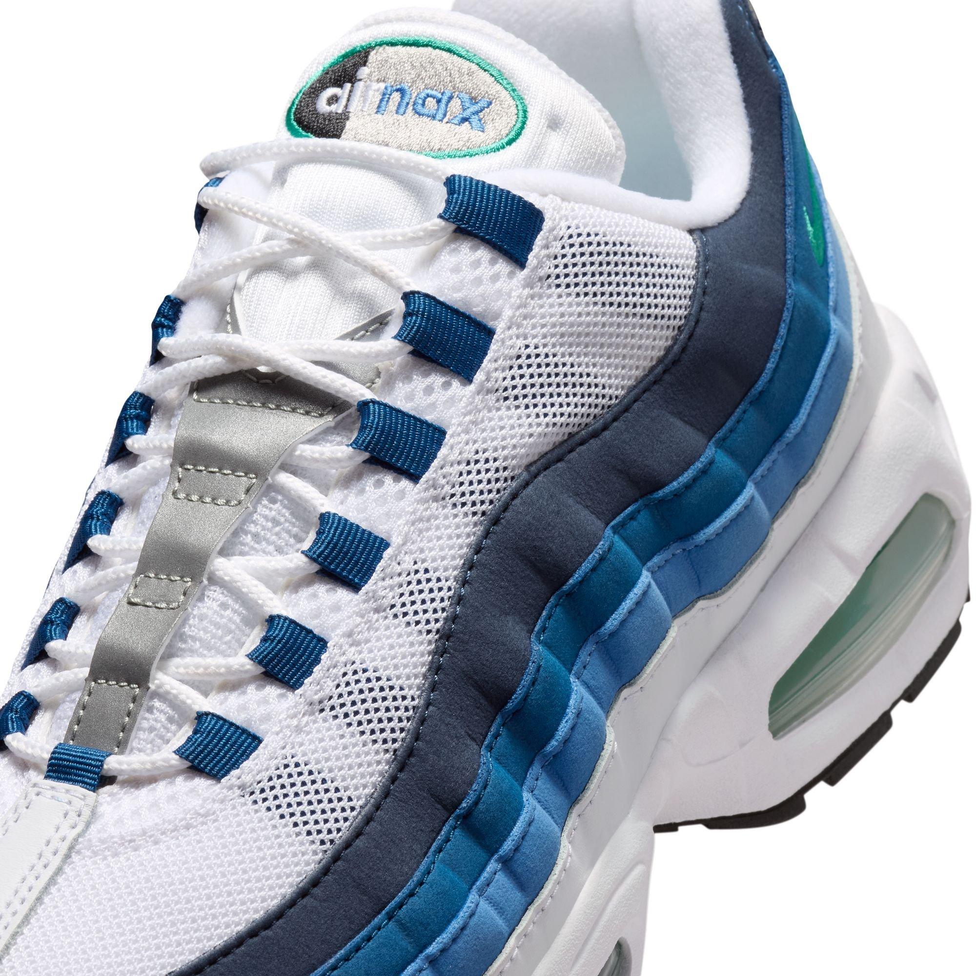 Nike Air Max 95 OG "Slate Blue" Men's Shoe - WHITE/EMERALD GREEN/LAKE BLUE Thumbnail View 5