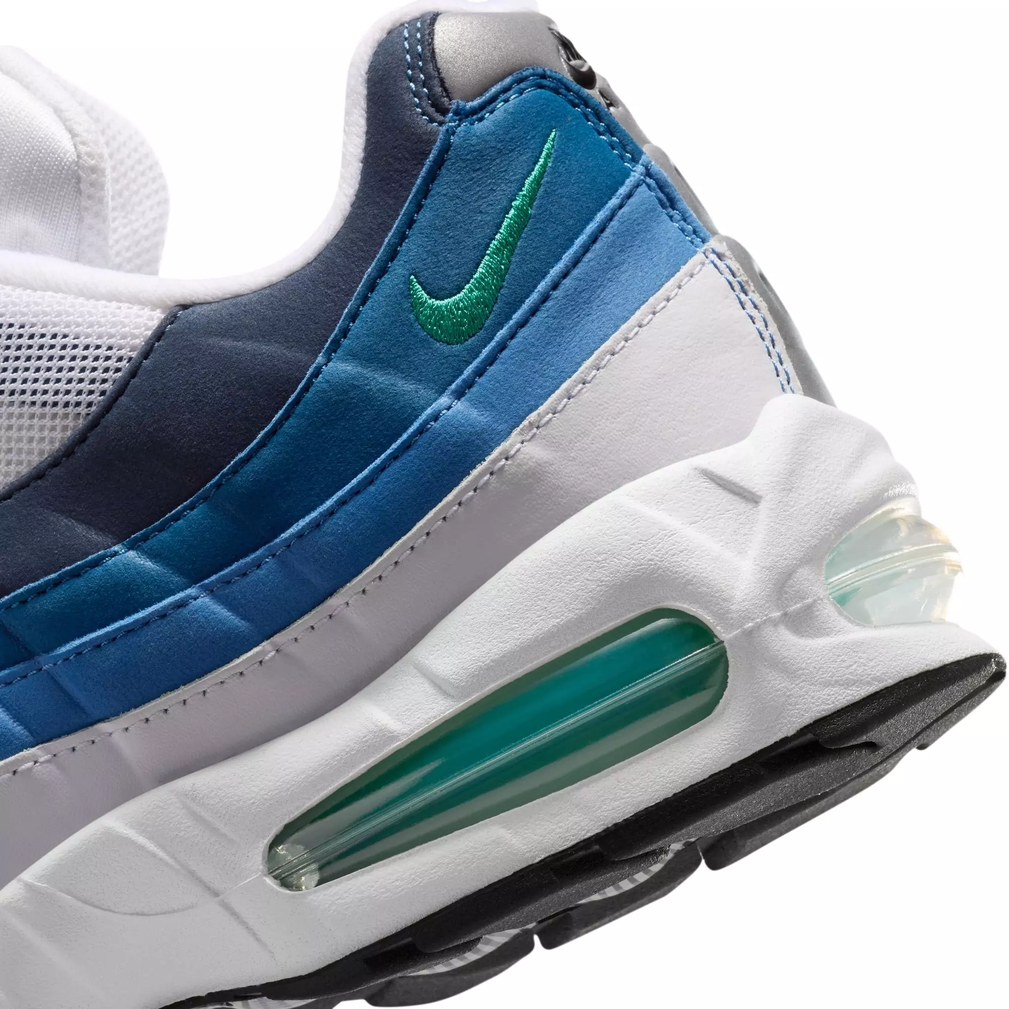 Nike Air Max 95 OG "Slate Blue" Men's Shoe - WHITE/EMERALD GREEN/LAKE BLUE
