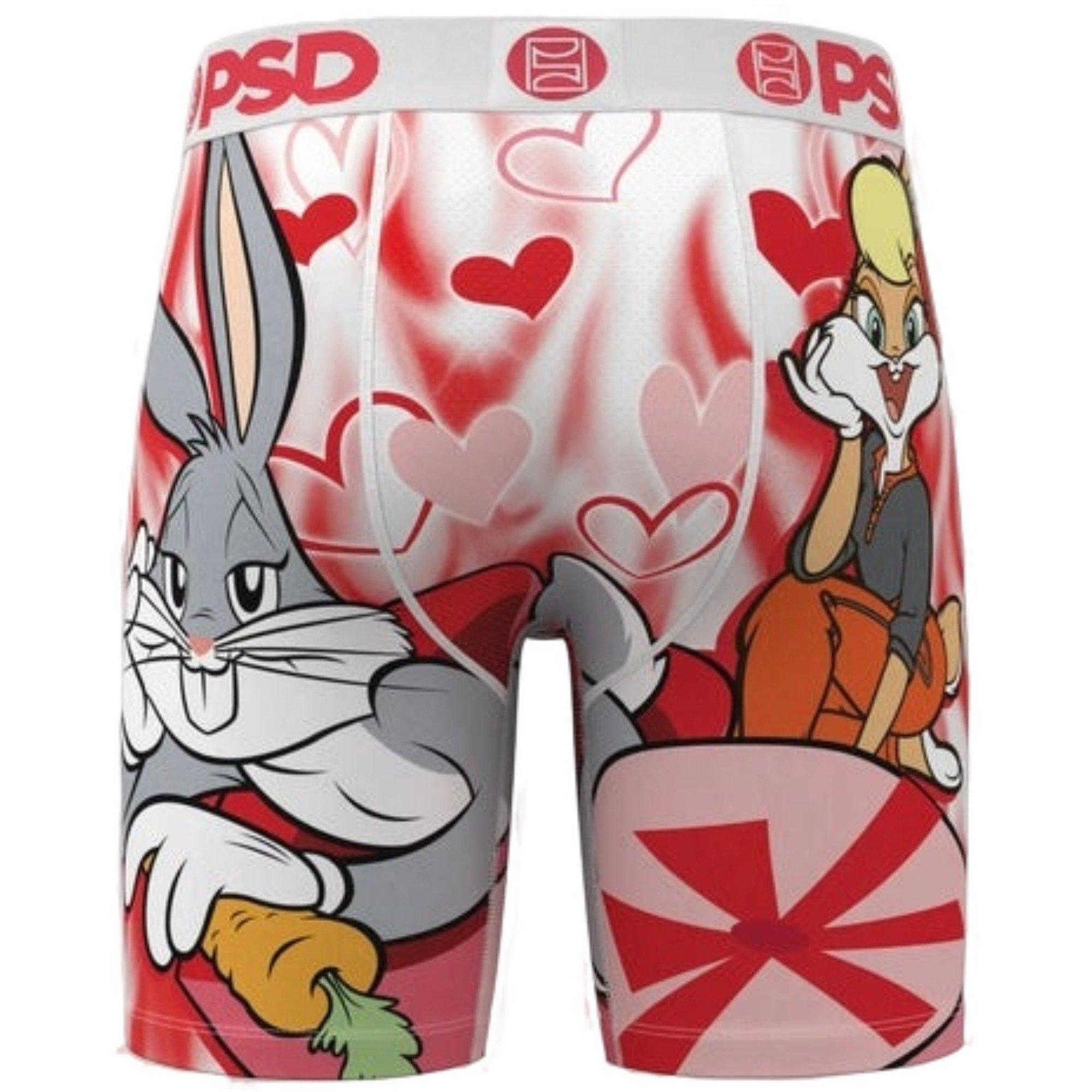 PSD Men's x Looney Tunes Hearts Underwear - RED/WHITE Thumbnail View 2