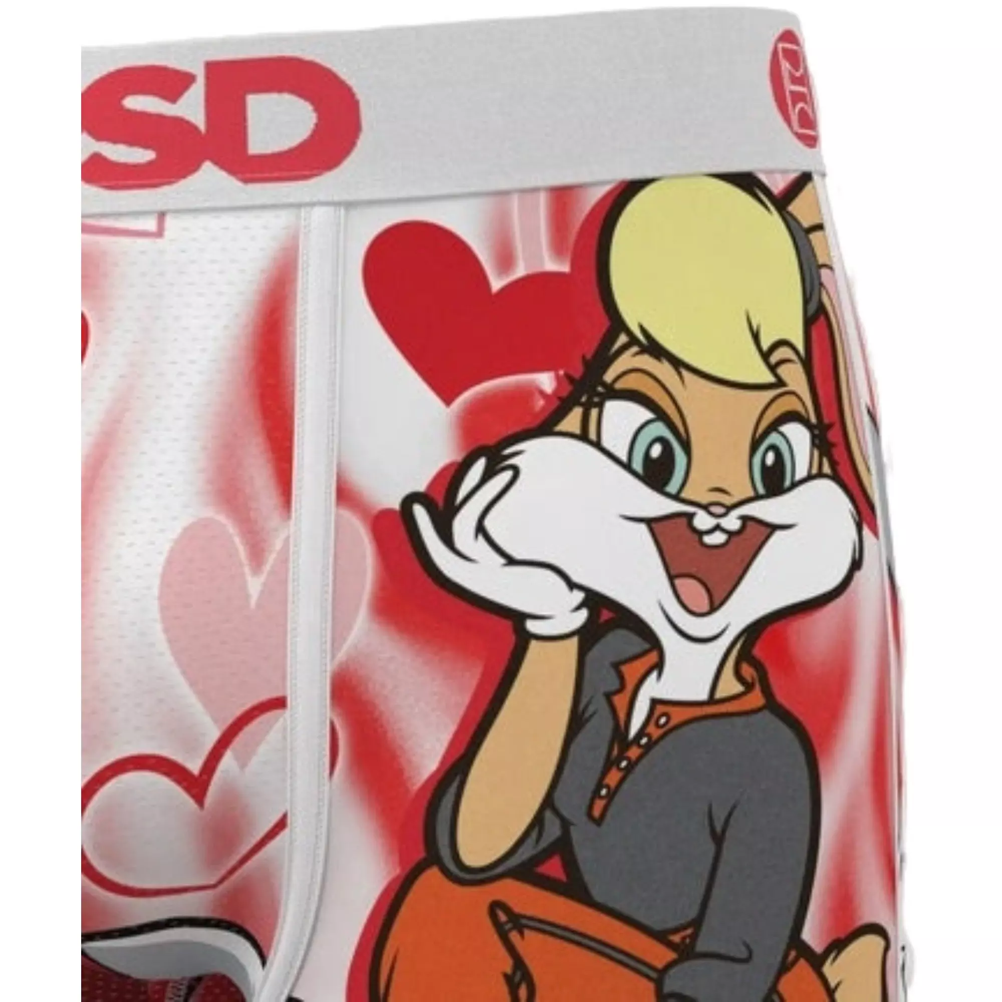PSD Men's x Looney Tunes Hearts Underwear - RED/WHITE