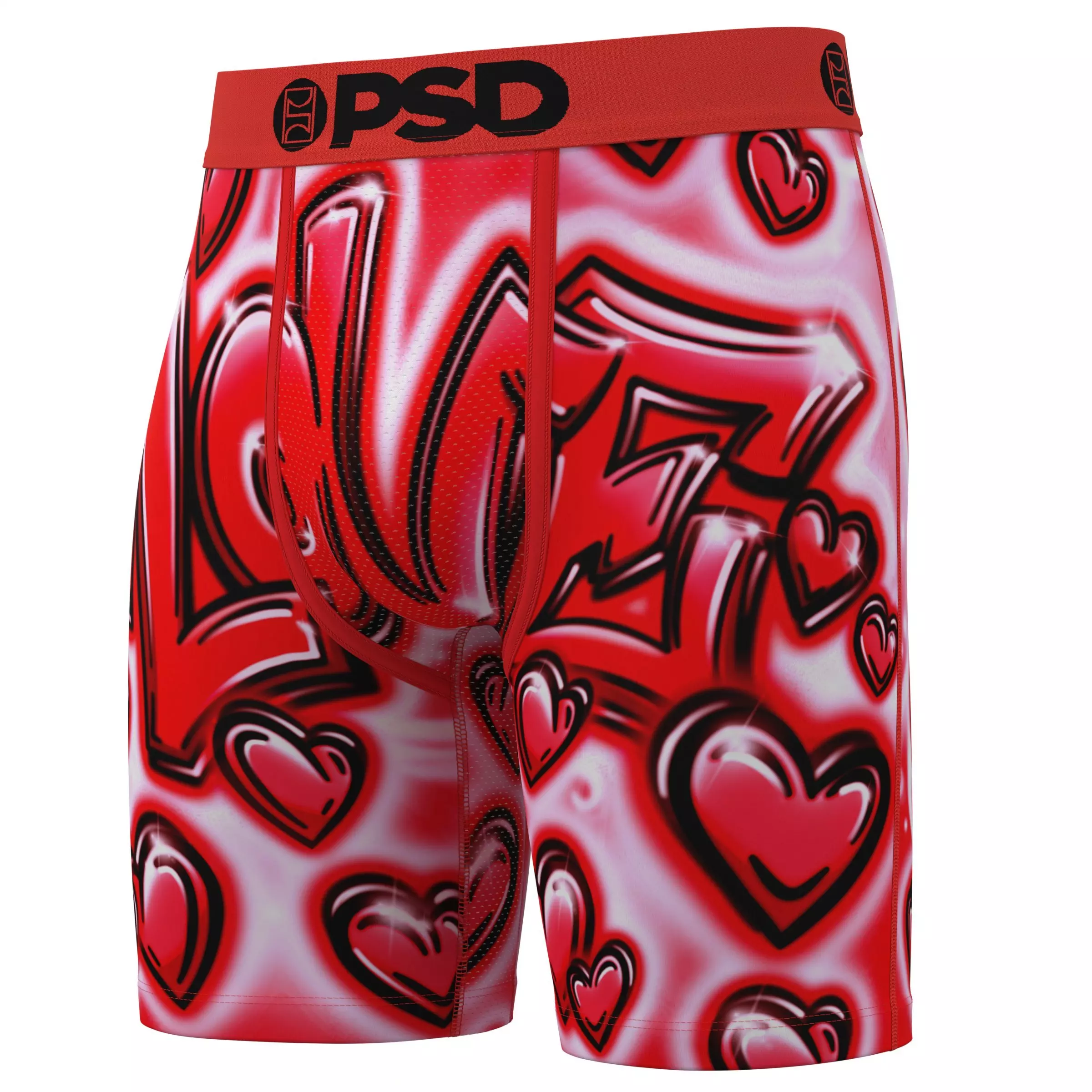 PSD Men's Love Me Underwear-2PK - RED/PINK