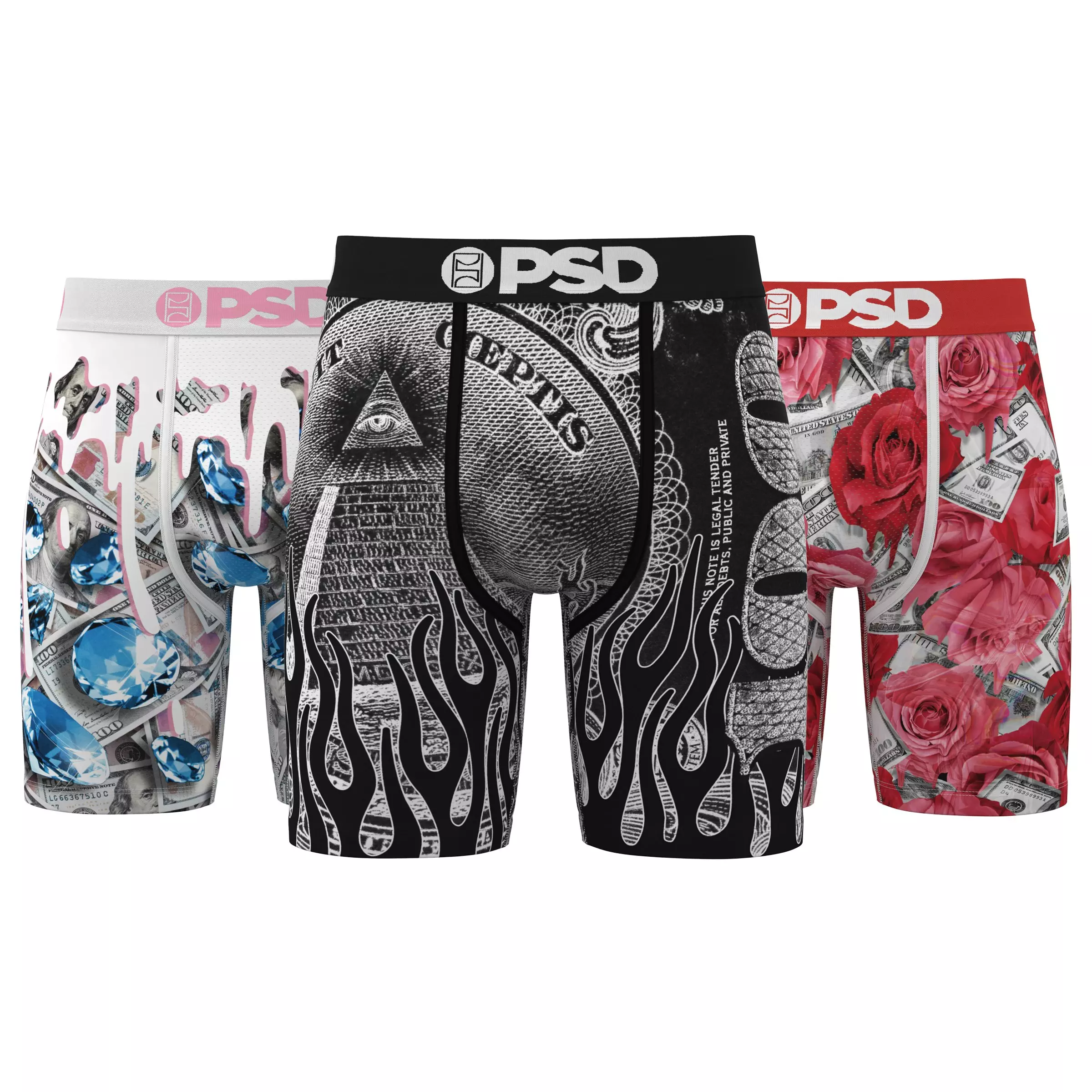 PSD Men's Inferno Lux Underwear-3PK - MULTI-COLOR